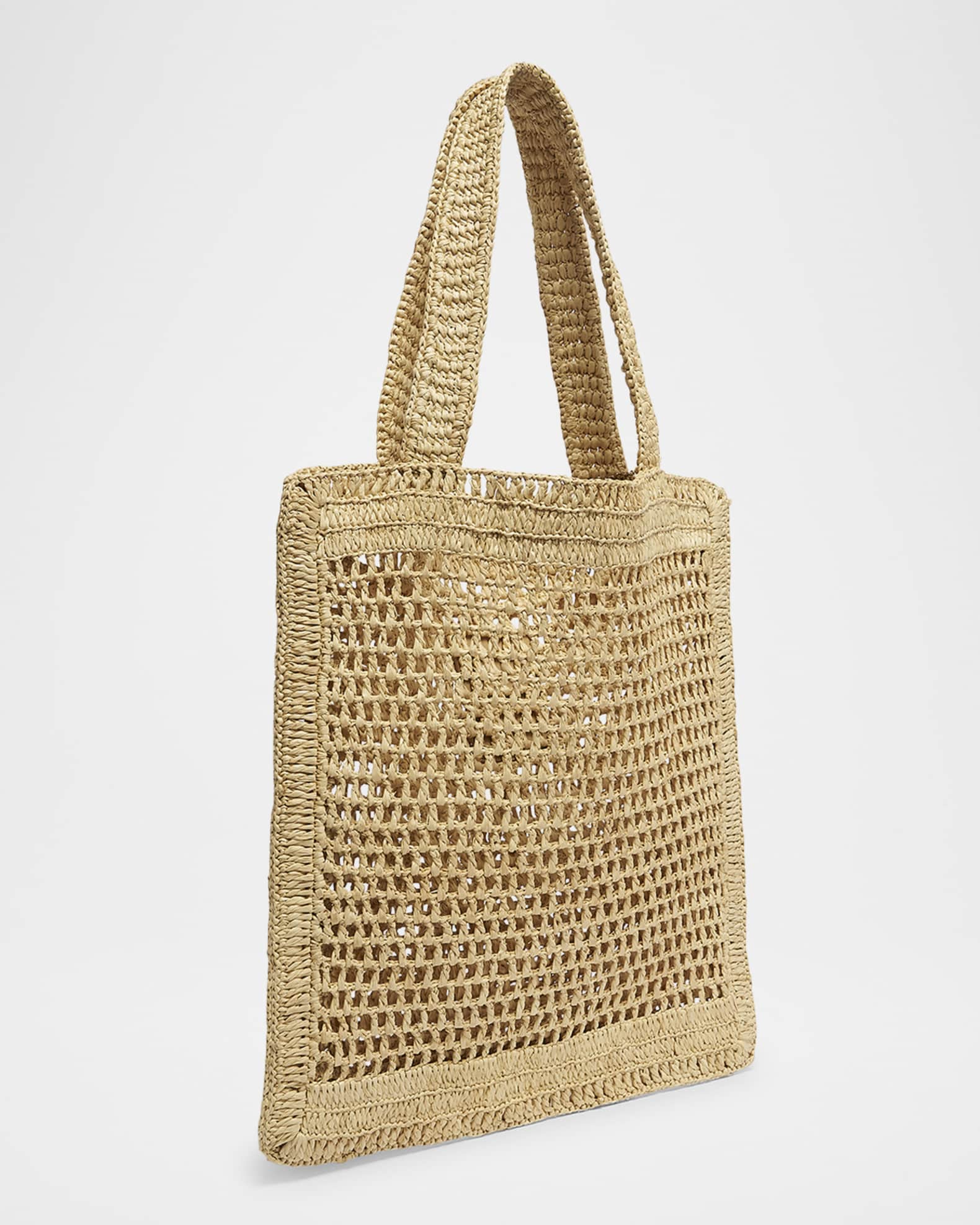 Chloe Summer Banana Tote Bag in Crochet Fabric | Neiman Marcus