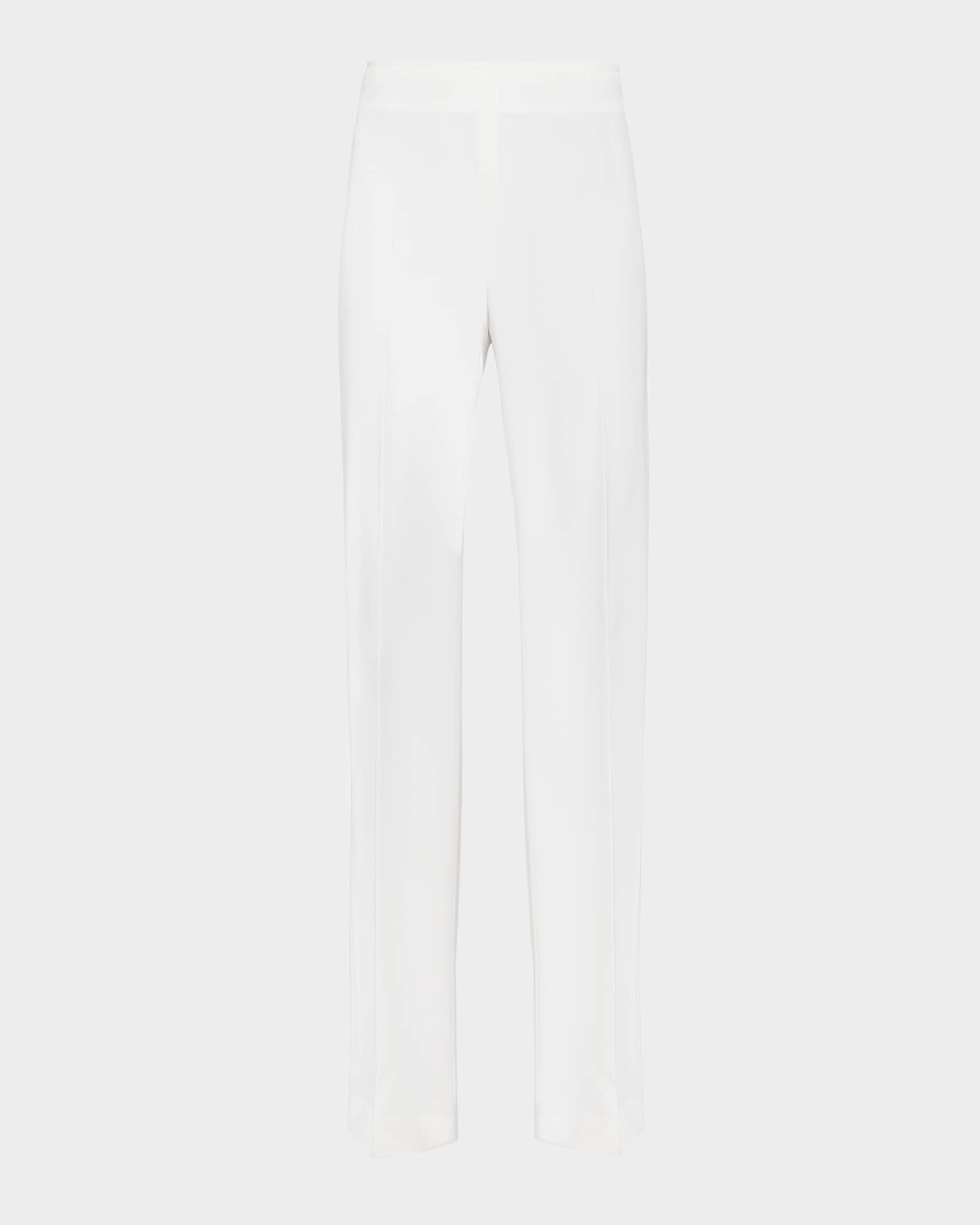 Straight-Leg Fluid Cady Pants 0