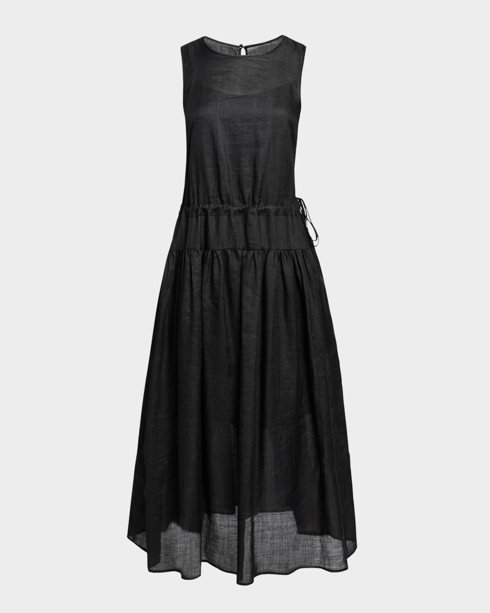 Misty Sleeveless Dropped-Waist Dress  0
