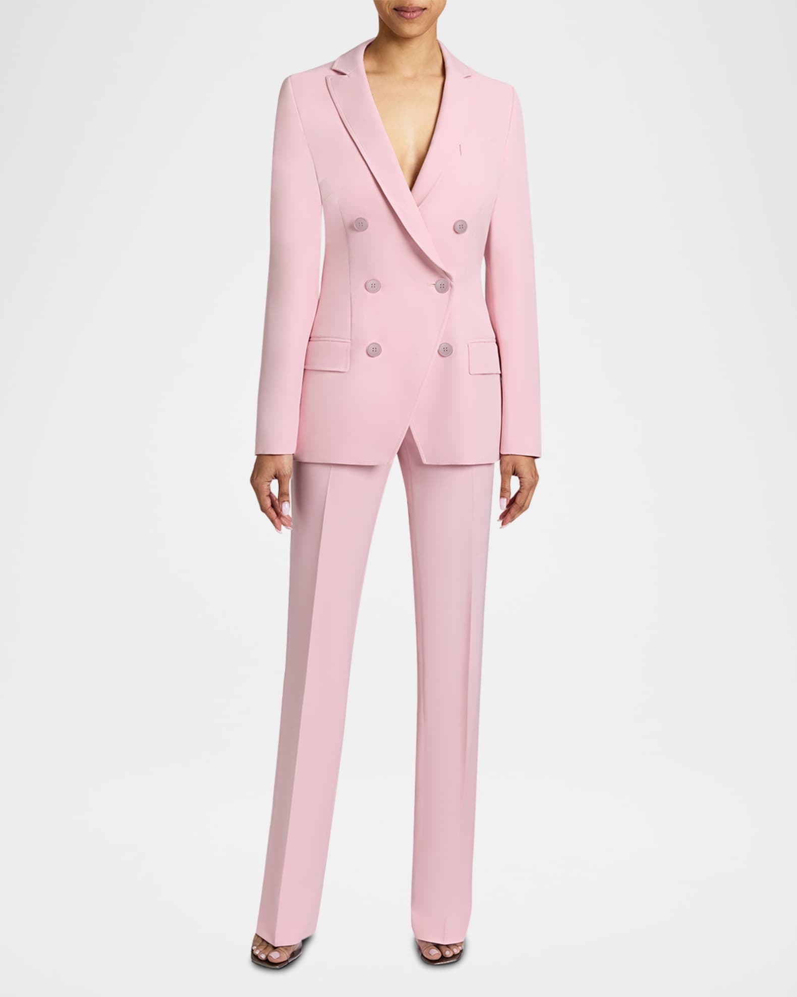 Paco Double-Breasted Stretch Crepe Jacket 1