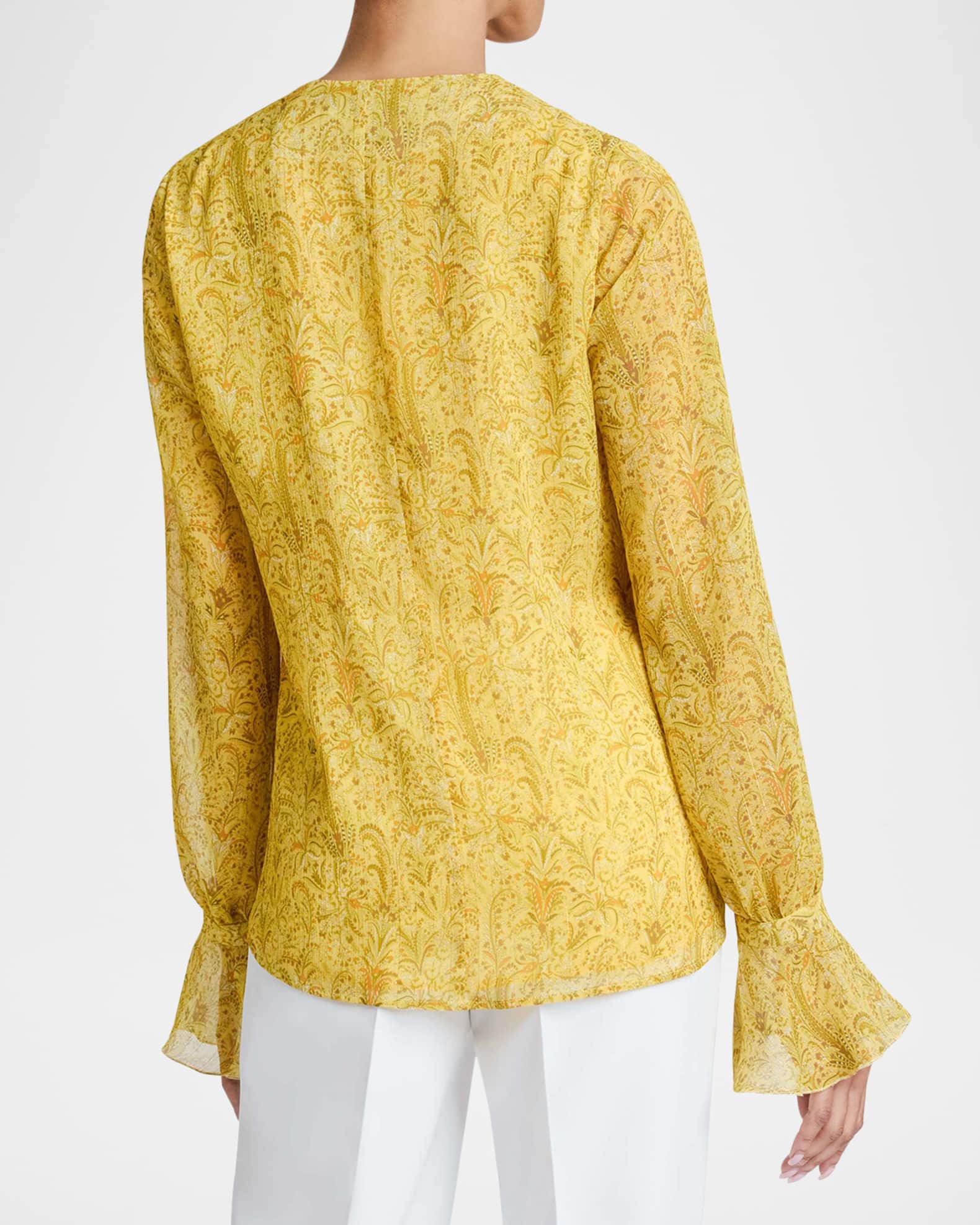 Rue Floral-Print Georgette Blouse 1