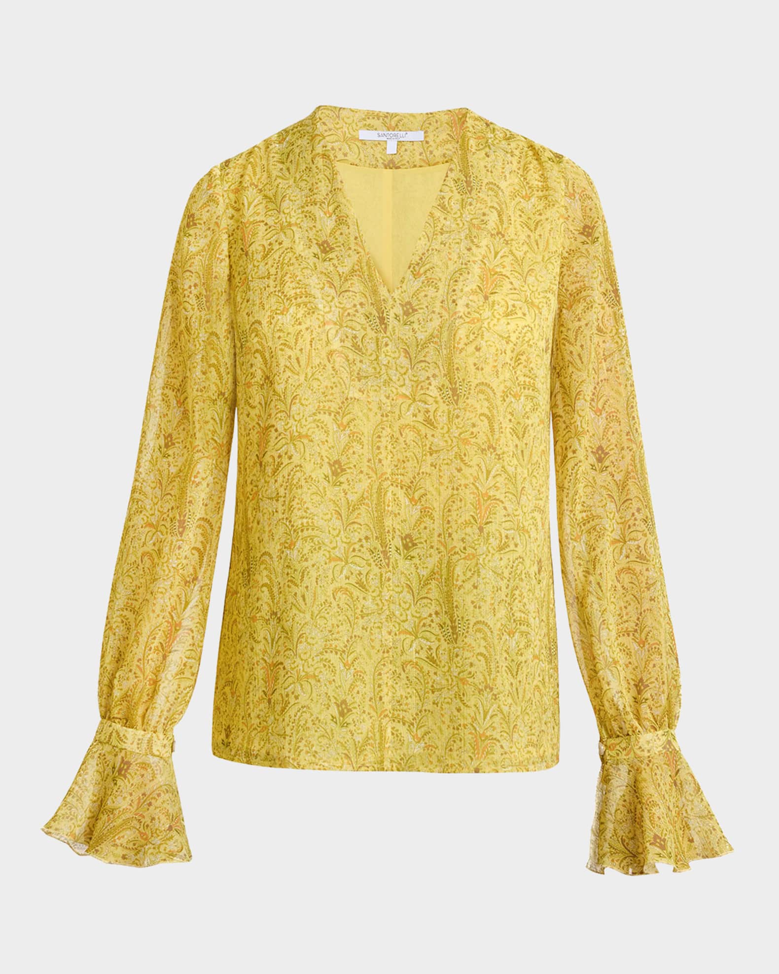 Rue Floral-Print Georgette Blouse 0