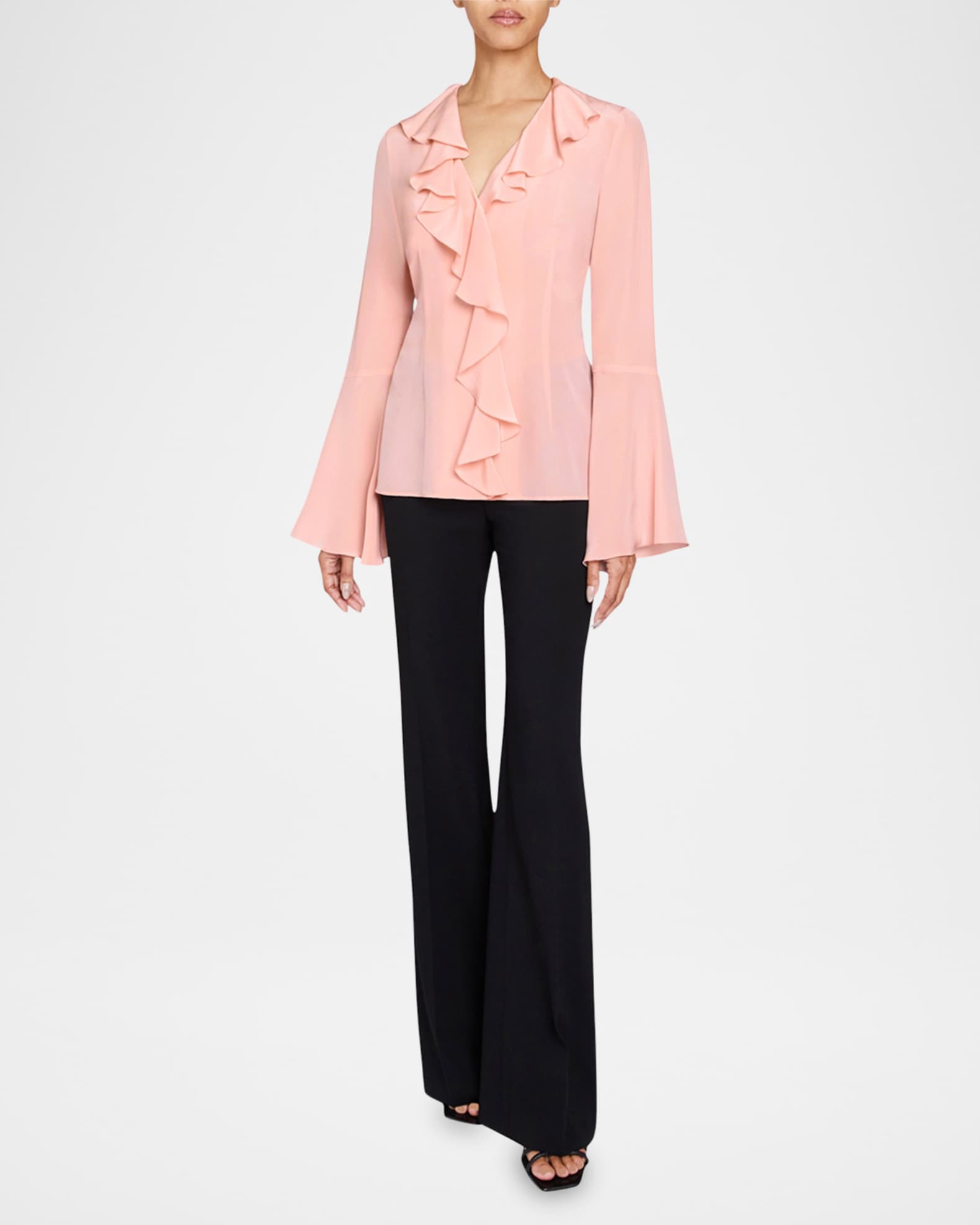 Sydney Ruffled Silk Blouse 1