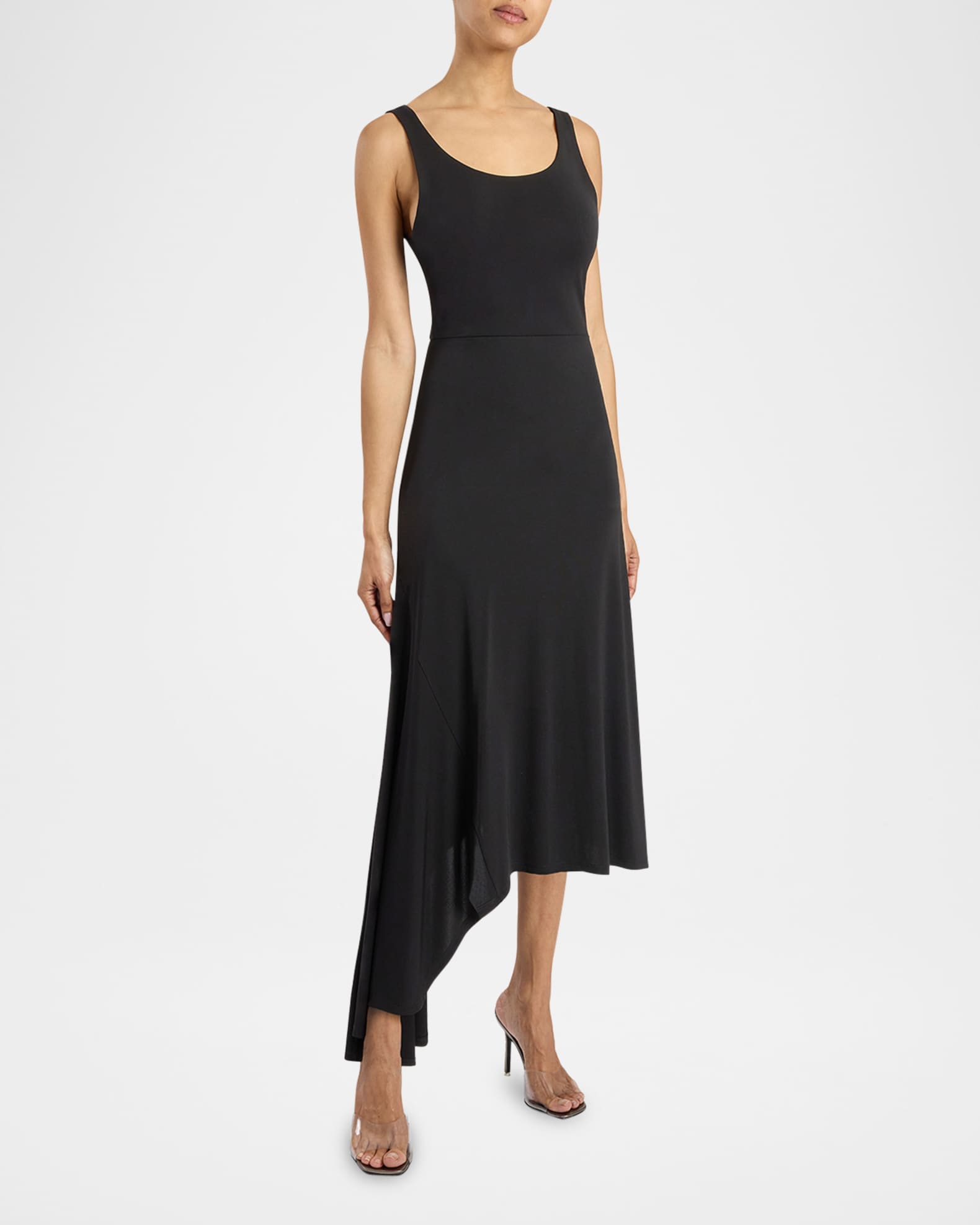 Tani Sleeveless High-Low Jersey Midi Dress 1