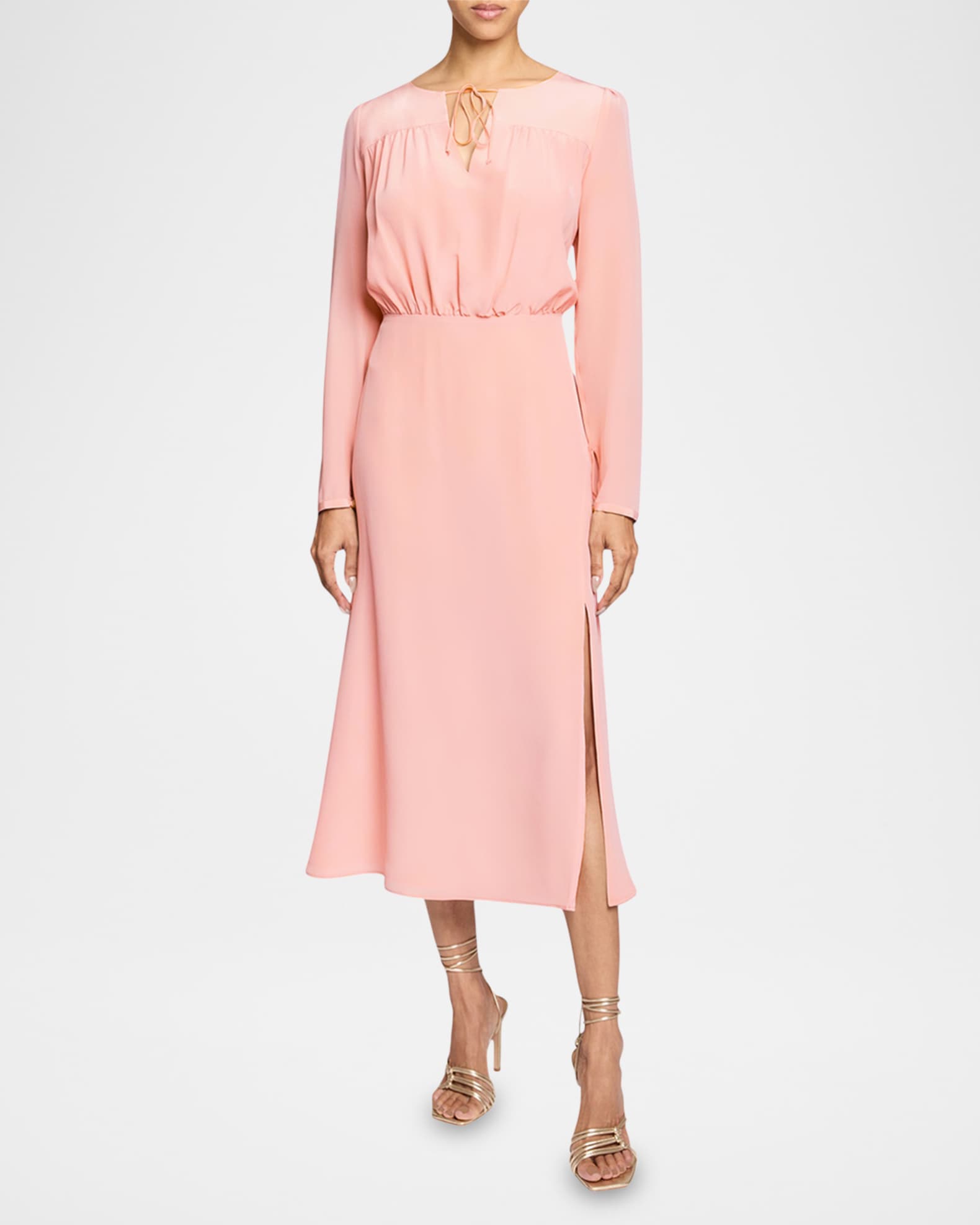 Tessa Silk Fit-and-Flare Dress 1