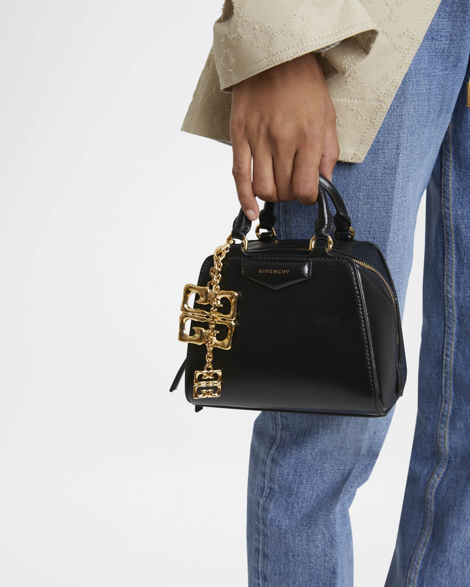 Givenchy Antigona Nano Cube Top-Handle Bag in Tumbled