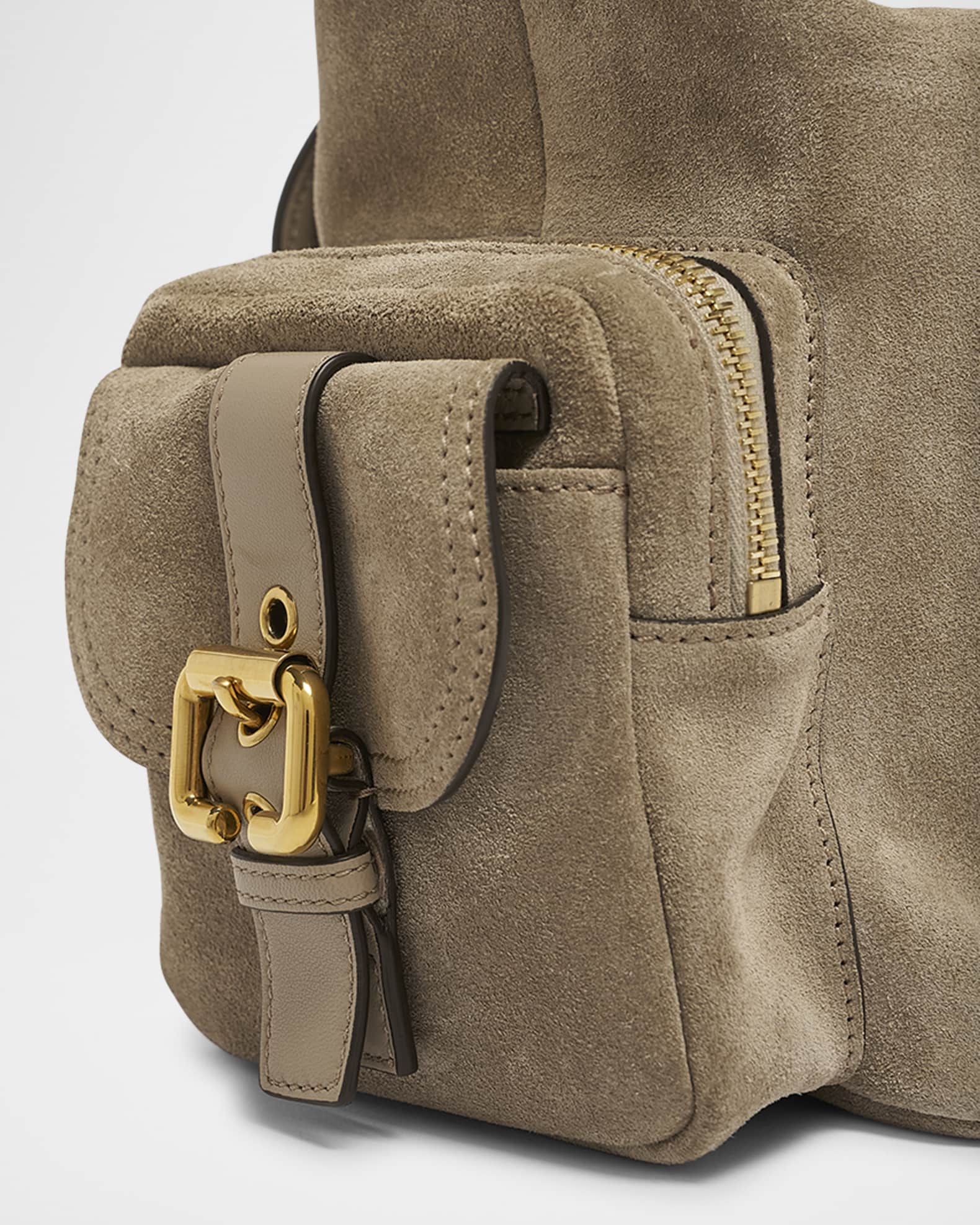 Chloe Medium Camera Shoulder Bag in Suede | Neiman Marcus