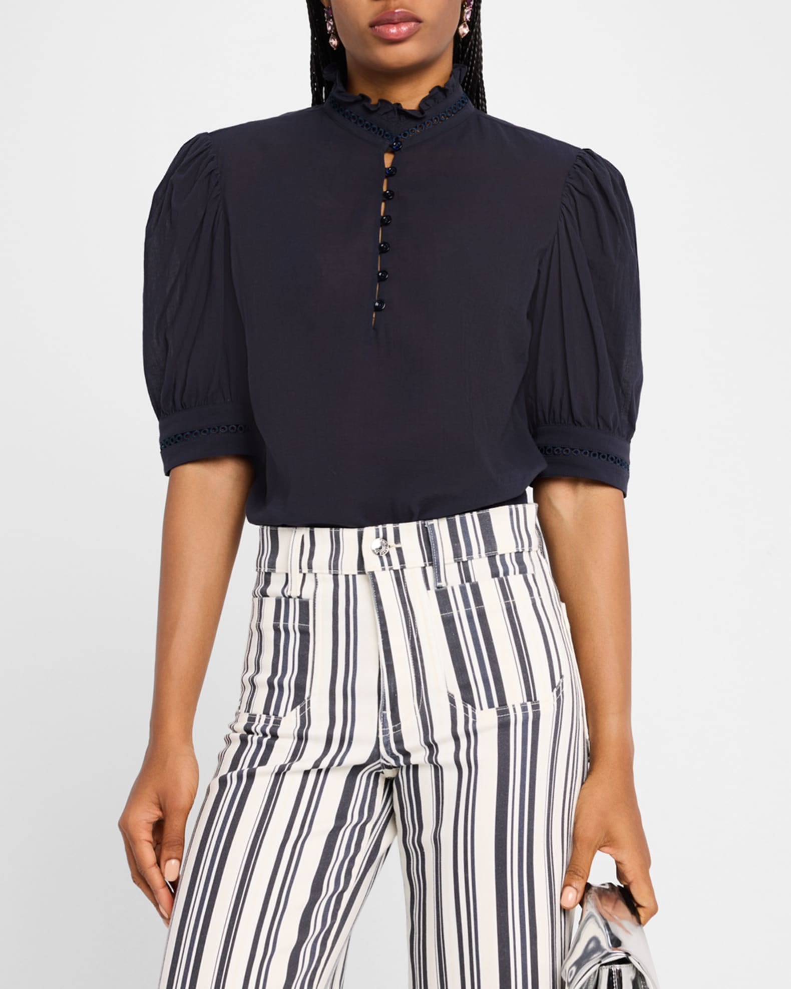 The Ruffle Collar Top | Neiman Marcus