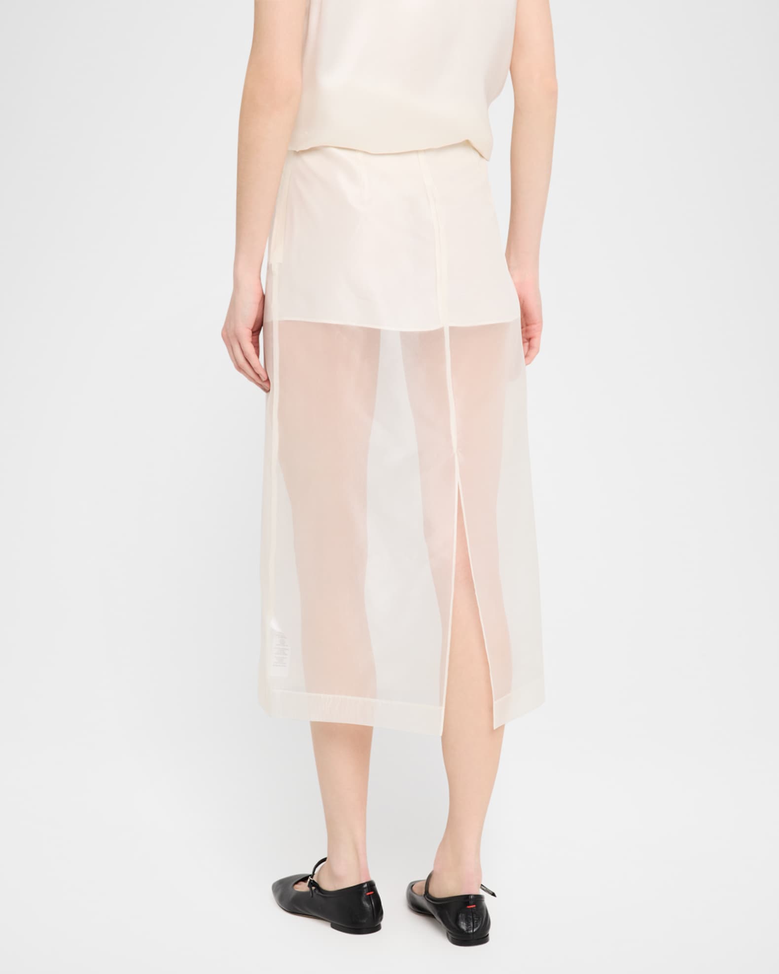 FRAME The Silk Organza Skirt | Neiman Marcus