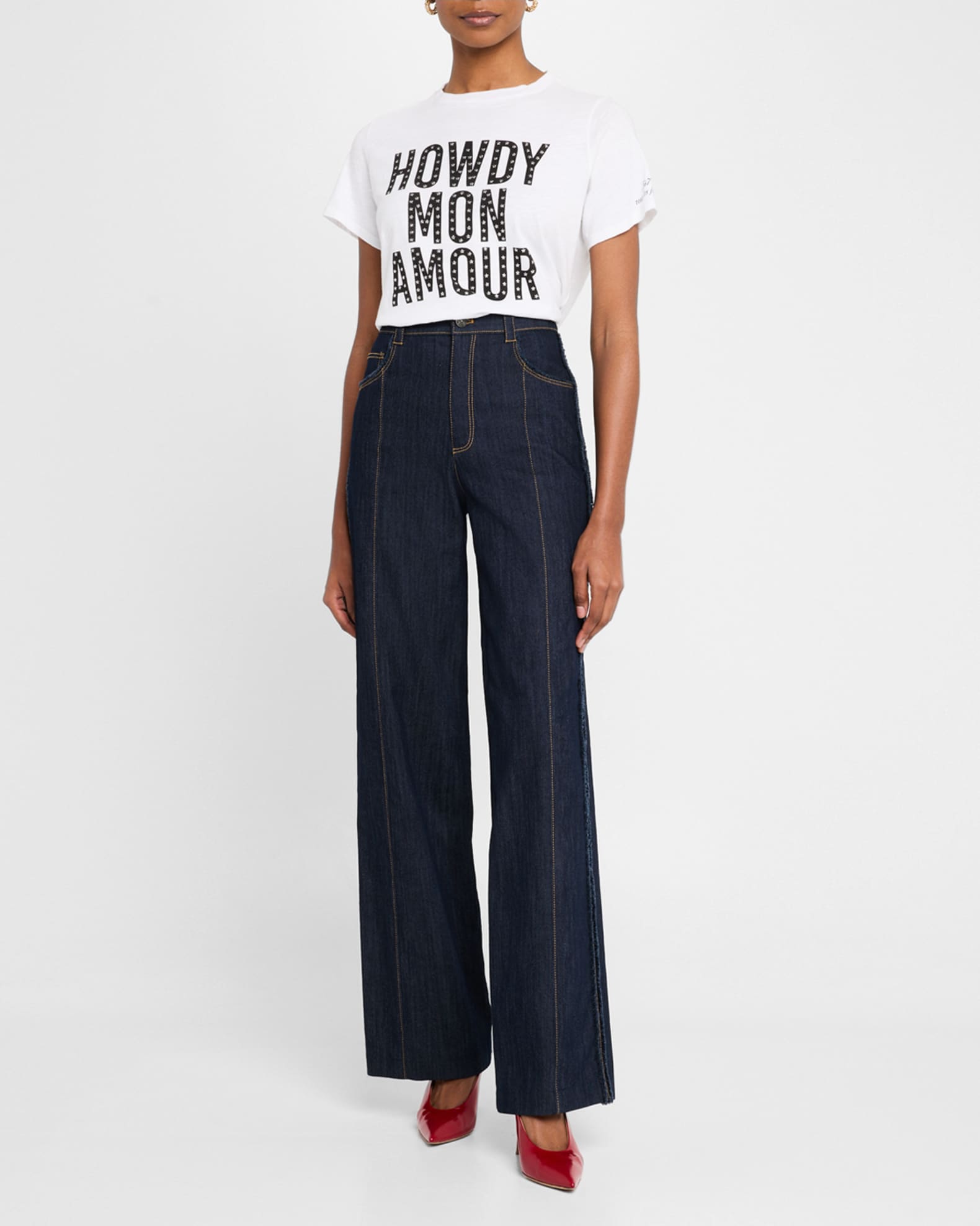 Howdy Mon Amour Embellished Tee 1