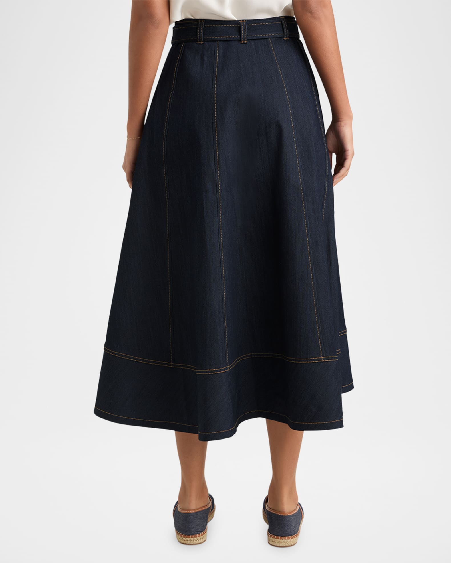 ★HILLDA★ PETAL MIDI SKIRT Petal Midi Skirt [White] - HILLDA | 60% - Asian Fashion