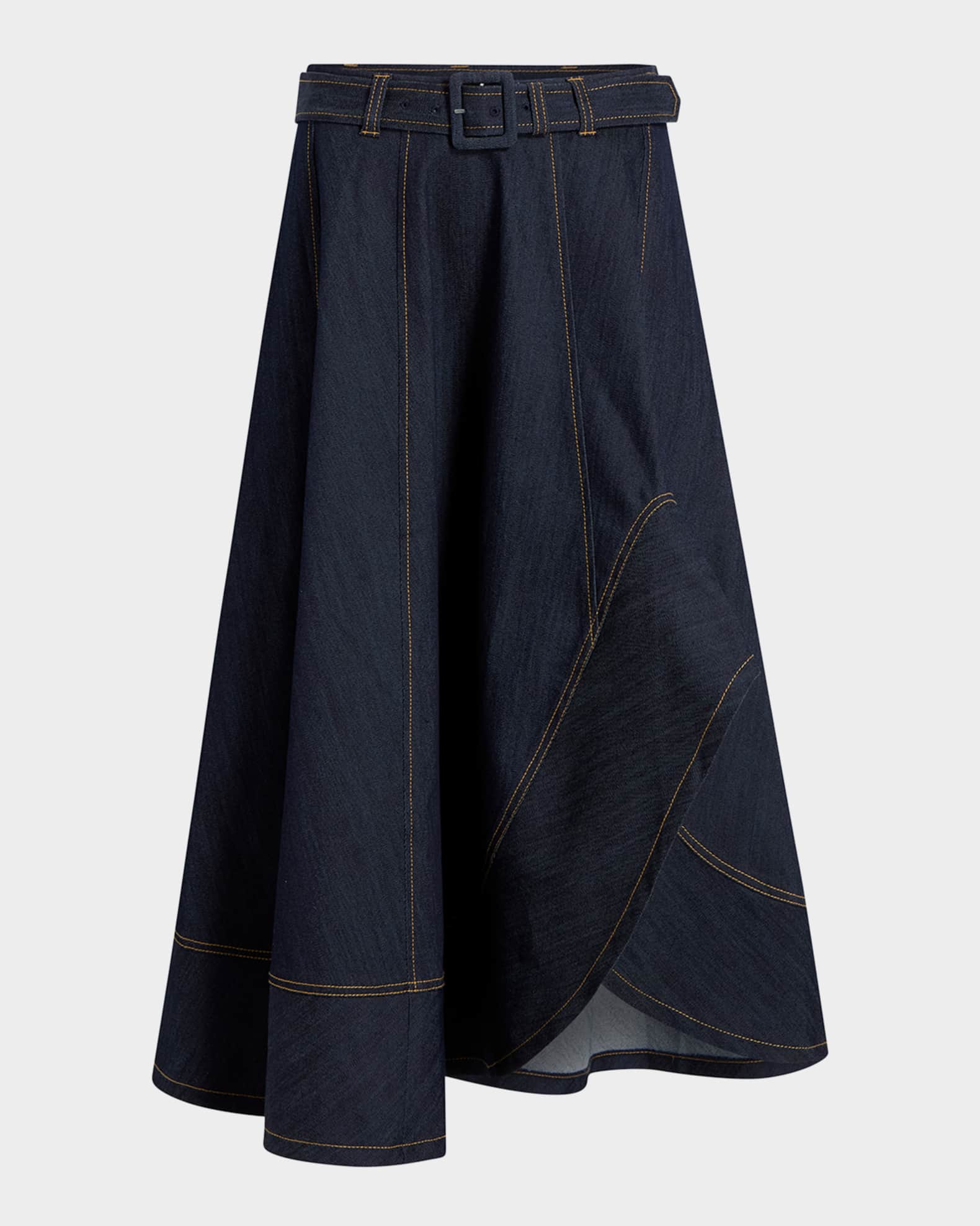 Zelda Denim Midi Skirt 0