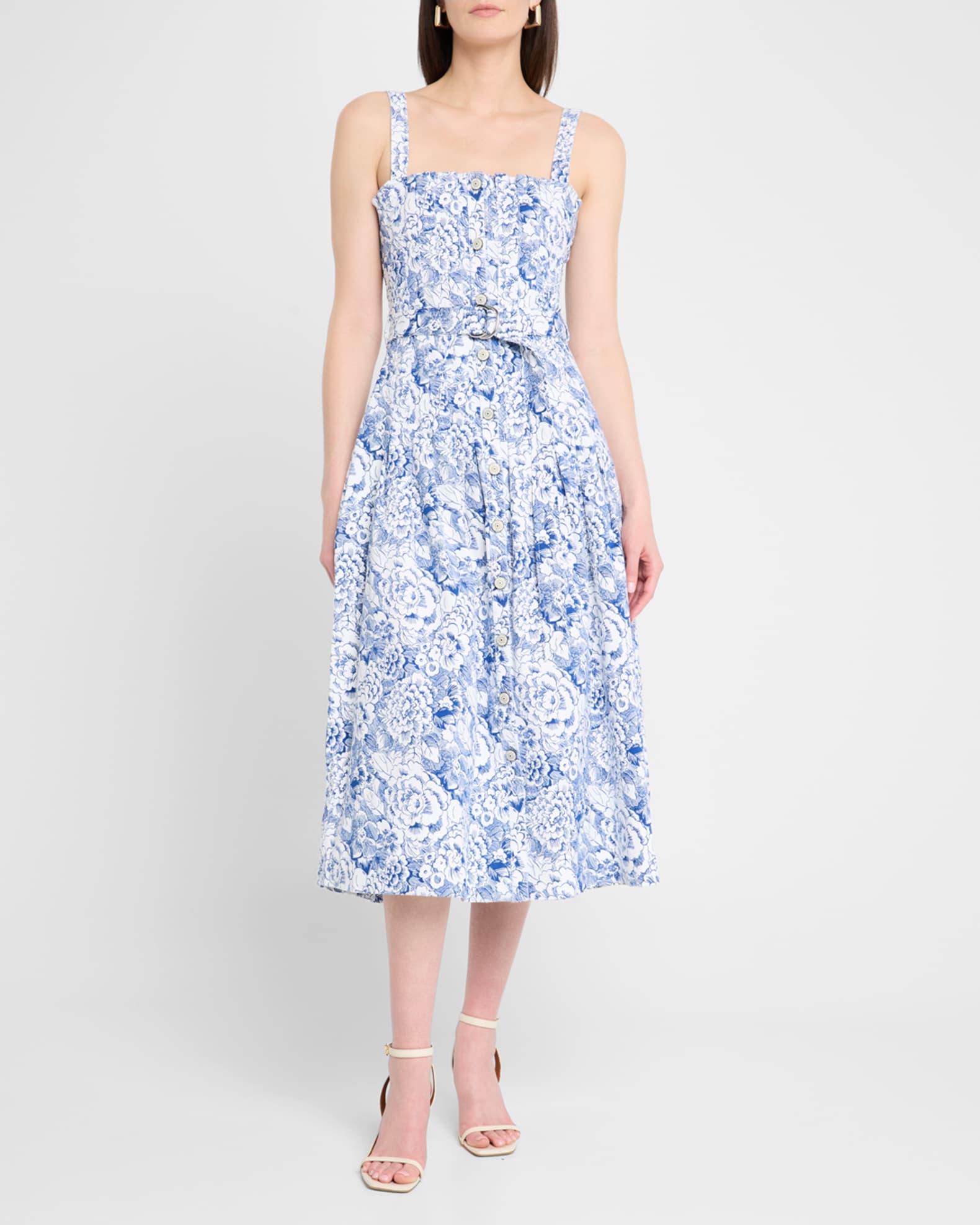 Branwen Sketchbook Floral Midi Dress 1