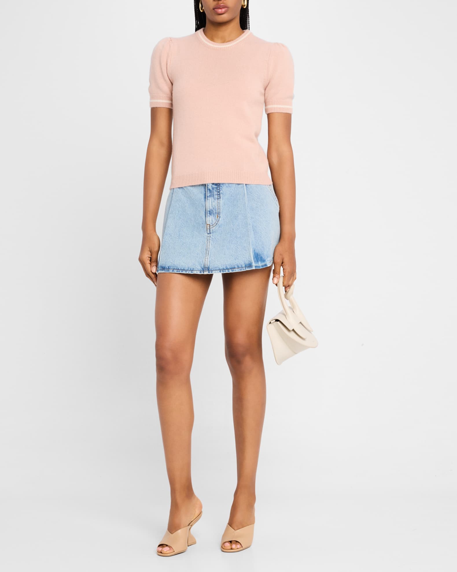 The Pleated Denim Skirt 1