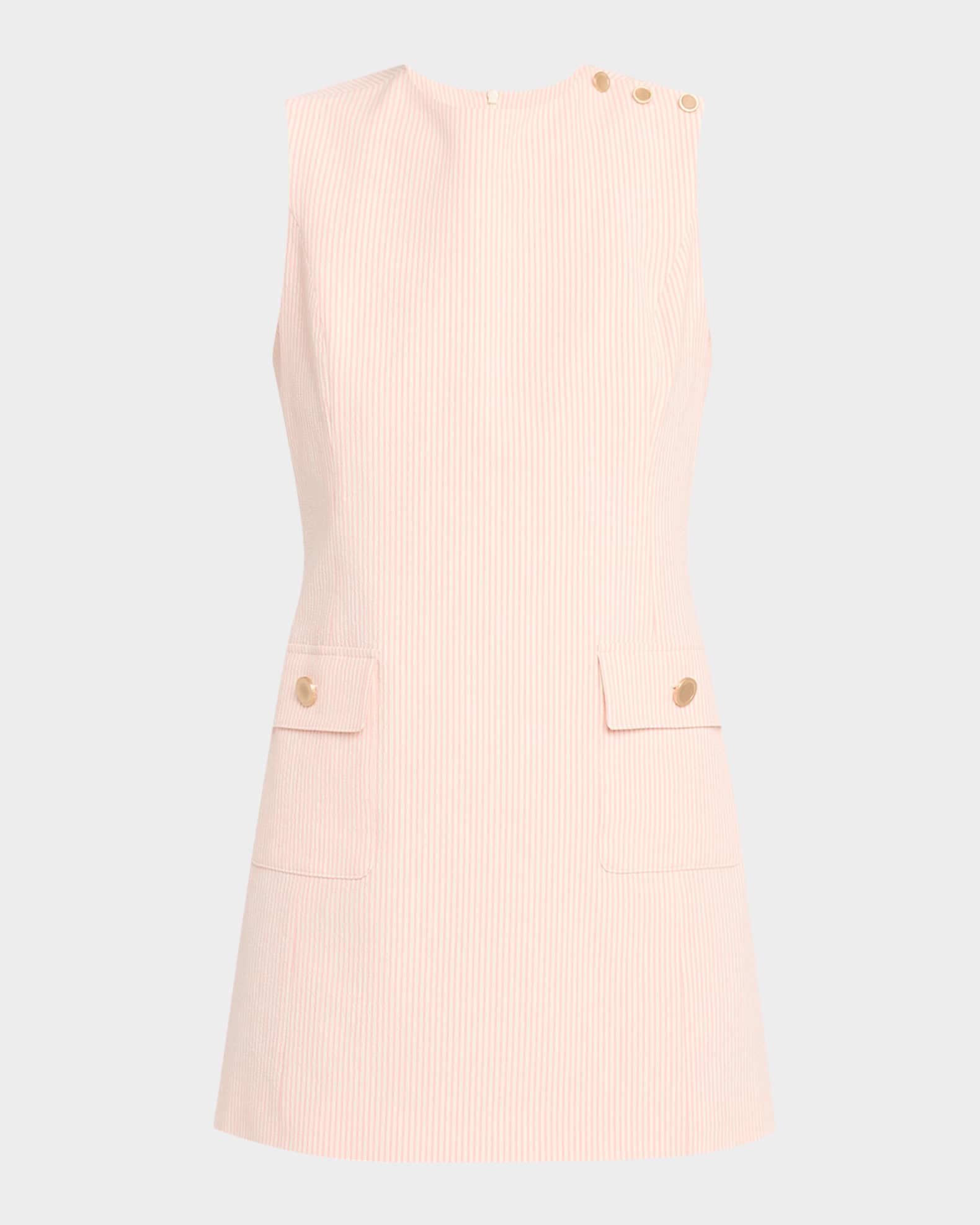 The Seersucker Mini Dress  0
