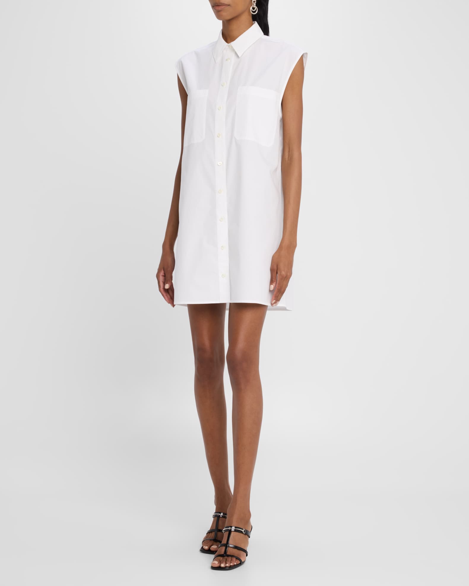 The Sleeveless Shirtdress