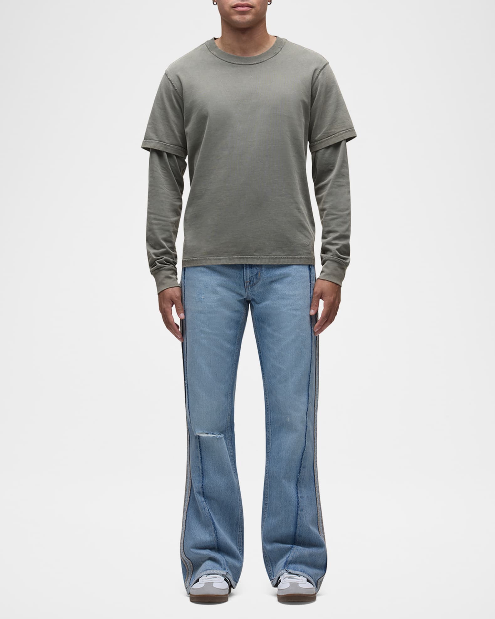 Men's Walker Reconstruction Kick Flare Jeans 1