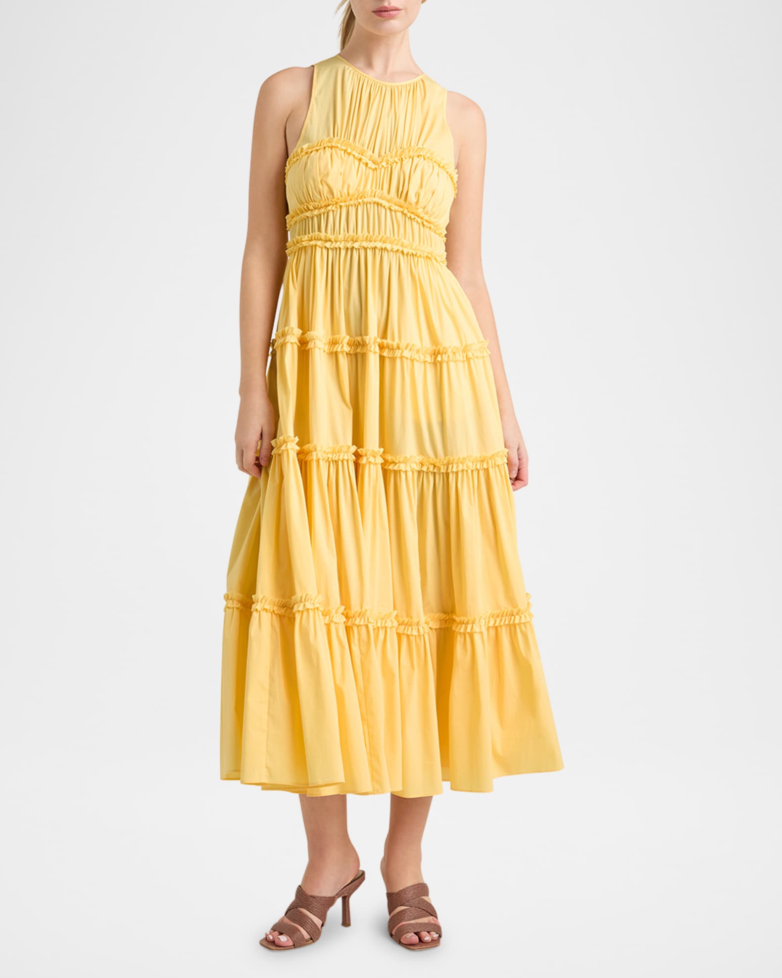 Sirrina Tiered Sleeveless Midi Dress 1