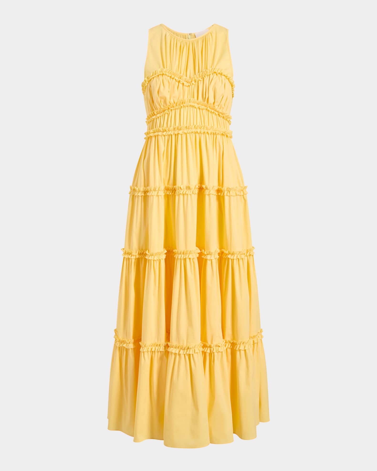 Sirrina Tiered Sleeveless Midi Dress 0