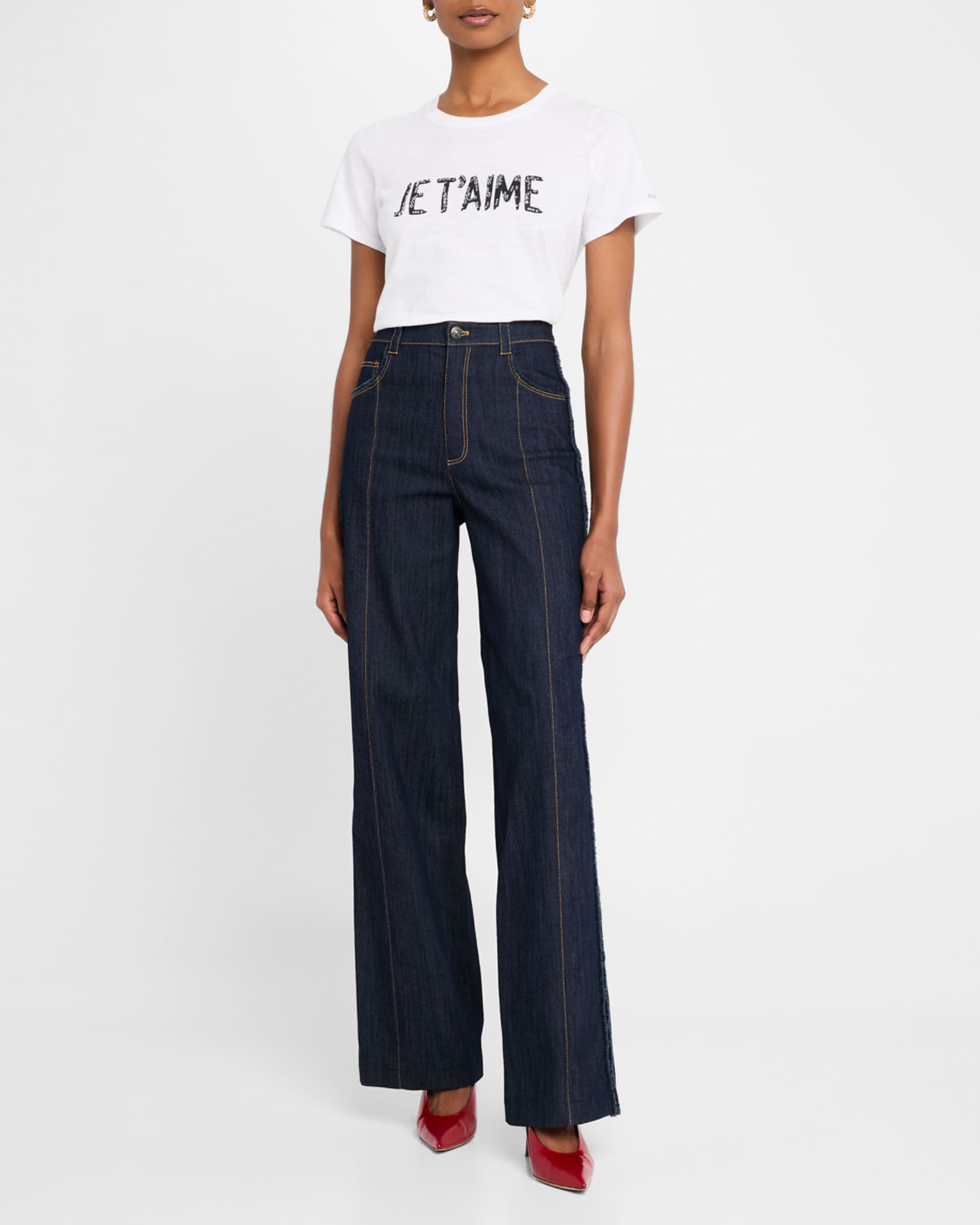 Je Taime Embellished Crewneck Tee 1