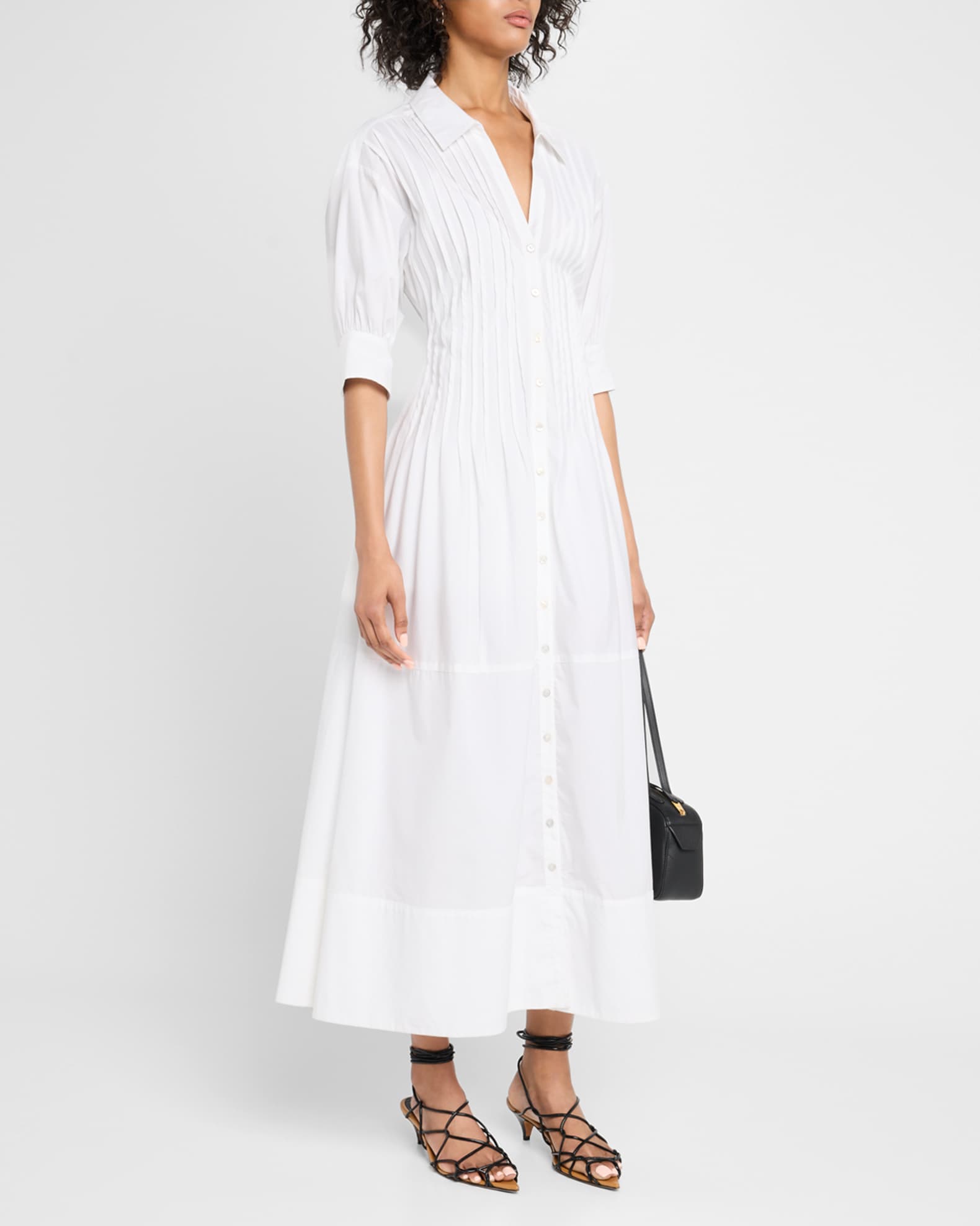 Monty Puff-Sleeve Maxi Dress