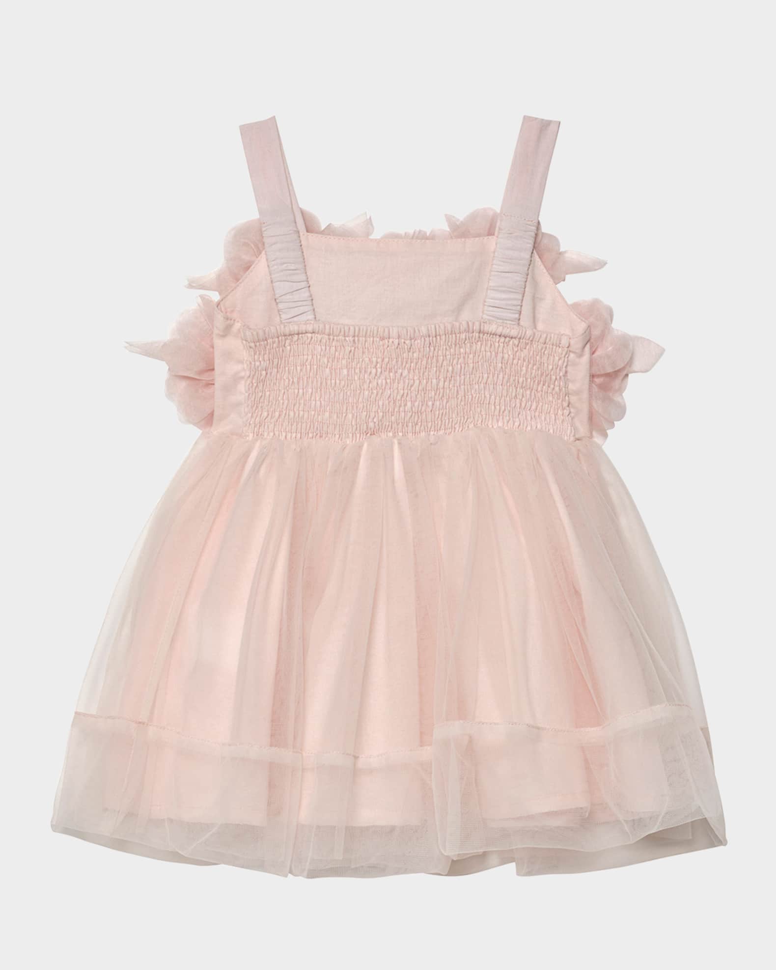 Girl's Bebe Peony Tulle Dress, Size 3-24M 1