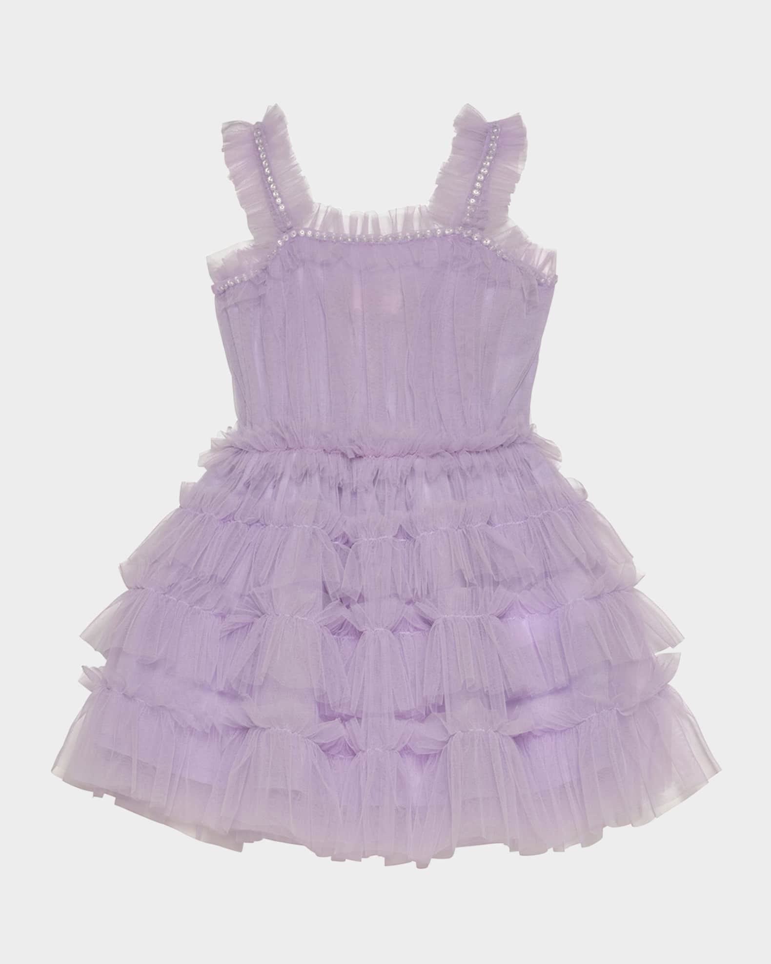 Girl's Lola Embellished Tulle Dress, Size 3M-24M 0