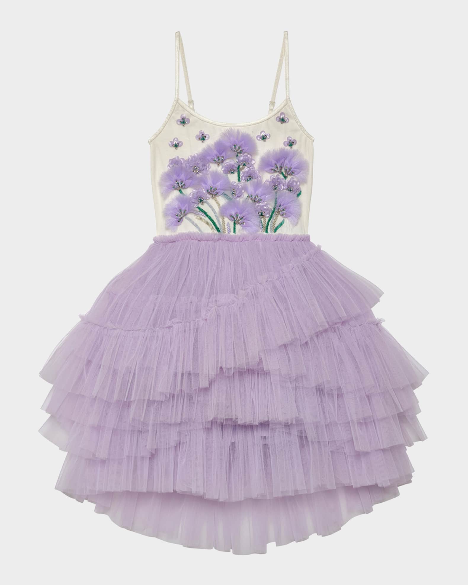 Girl's Lavender Lounge Tutu Dress, Size 2-11 0