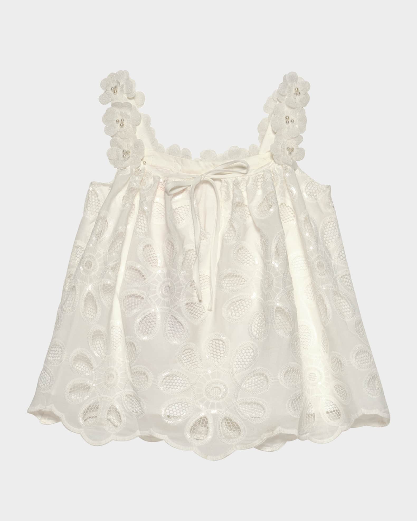 Girl's Layla Floral Lace Top, Size 4-14 1