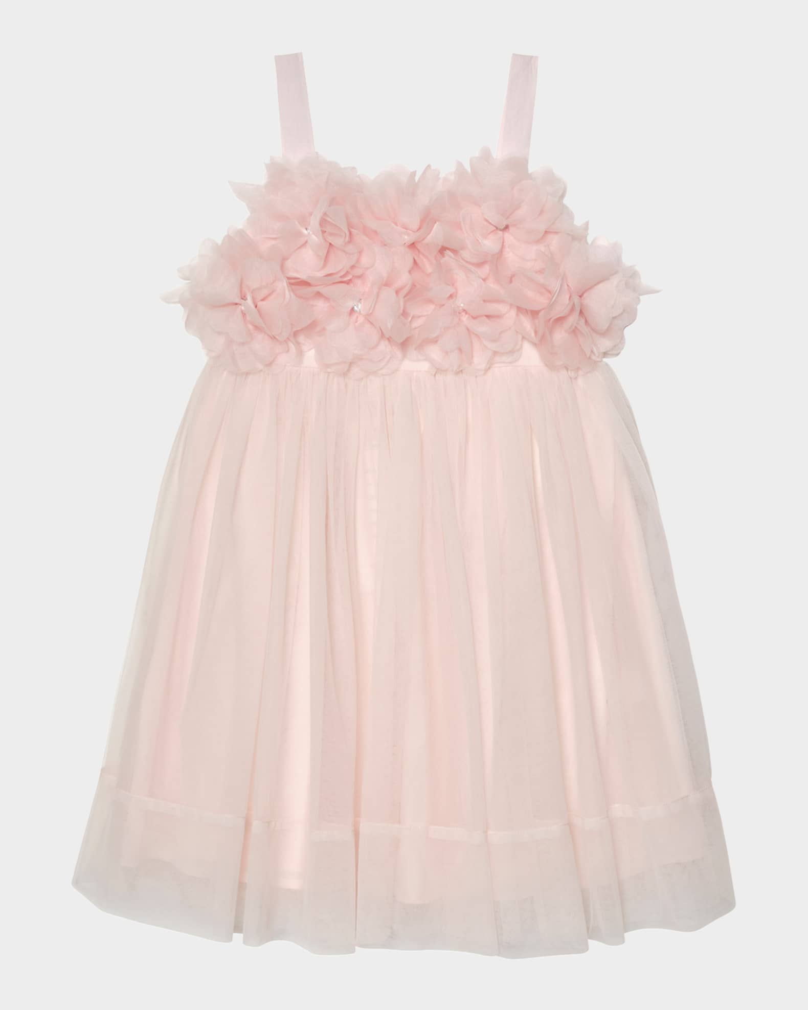 Girl's Bebe Peony Tulle Dress, Size 3T-11 0