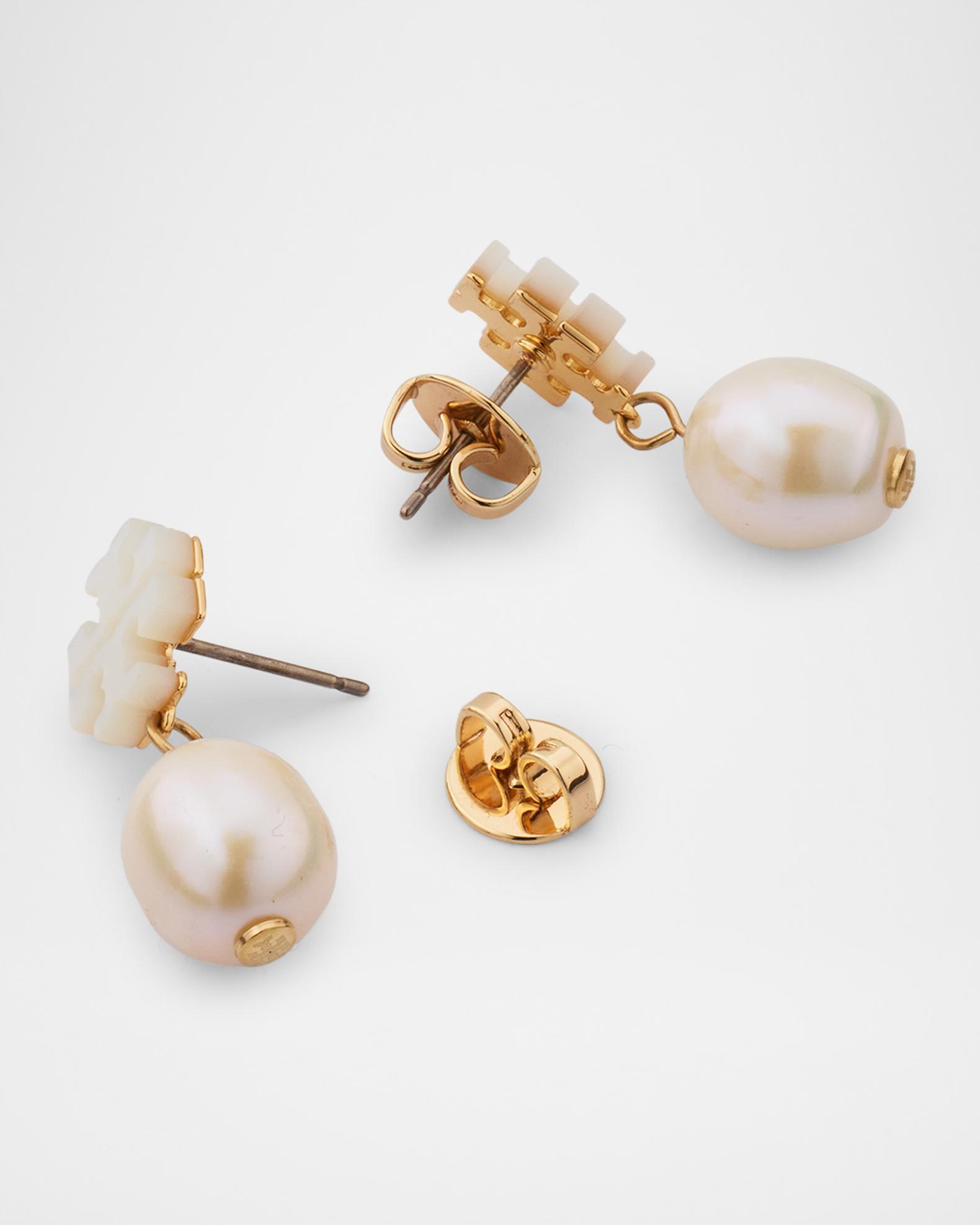Tory Burch Moondance Mother of Pearl Drop Earrings | Neiman 