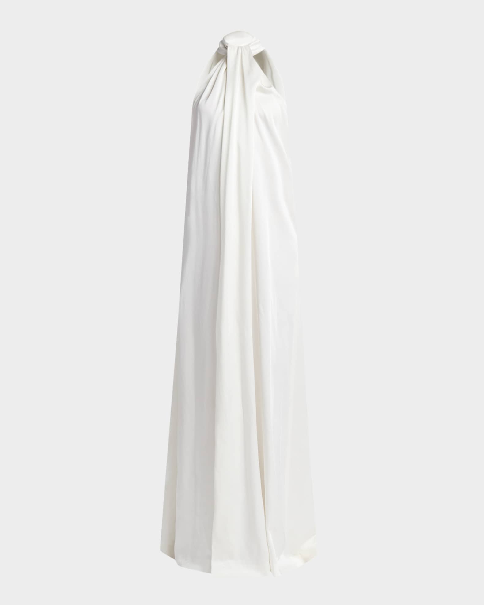 Envers Draped Satin Halterneck Dress 0
