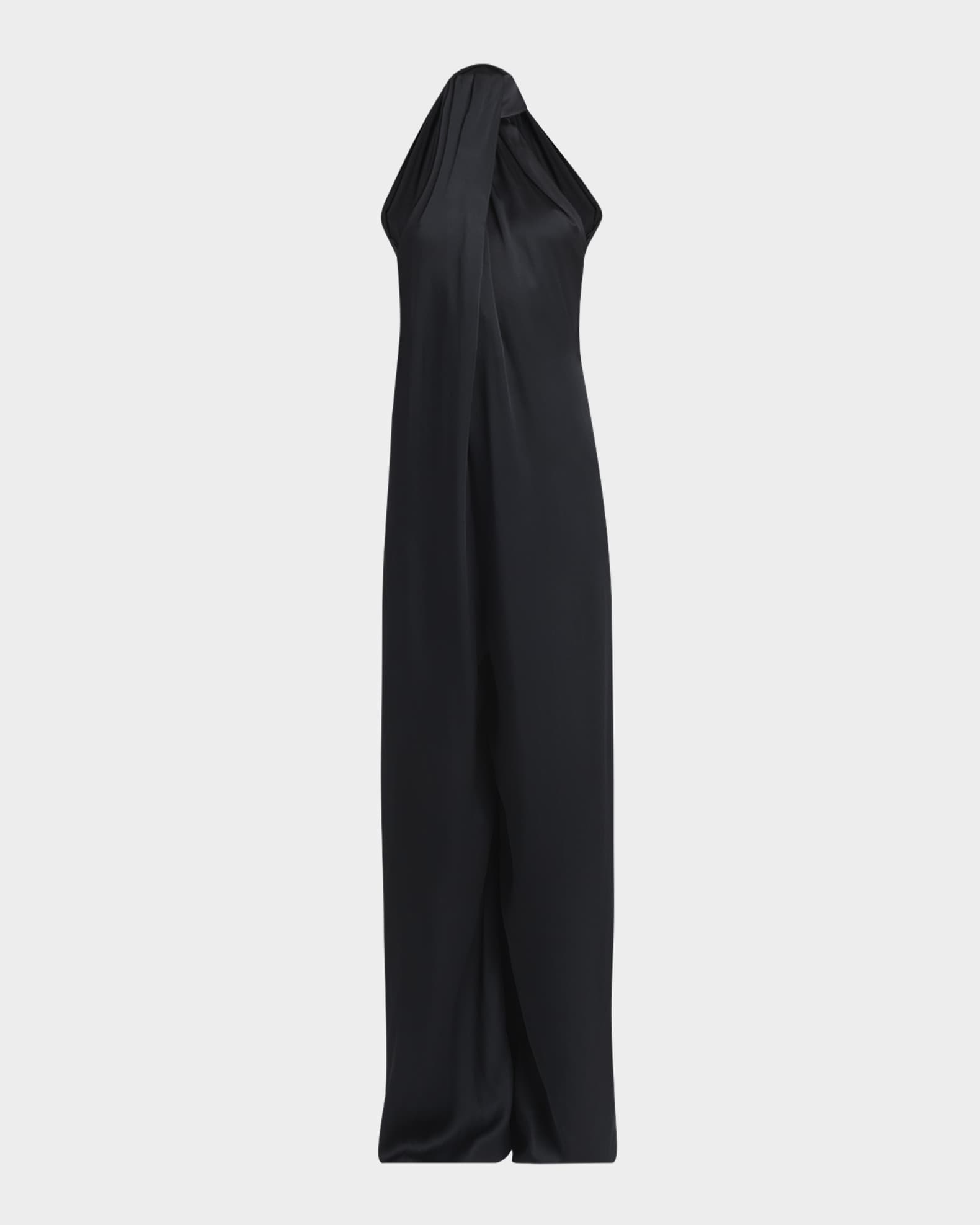 Envers Draped Satin Halterneck Jumpsuit 0