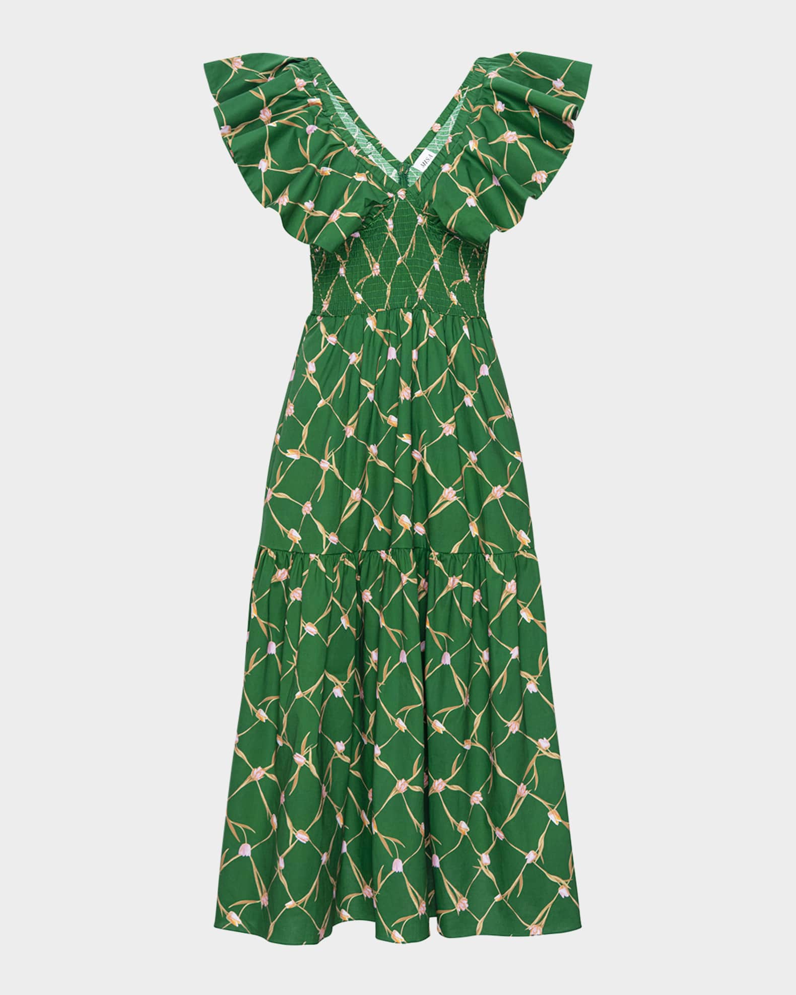 Tulip Lattice Leona Midi Dress 0