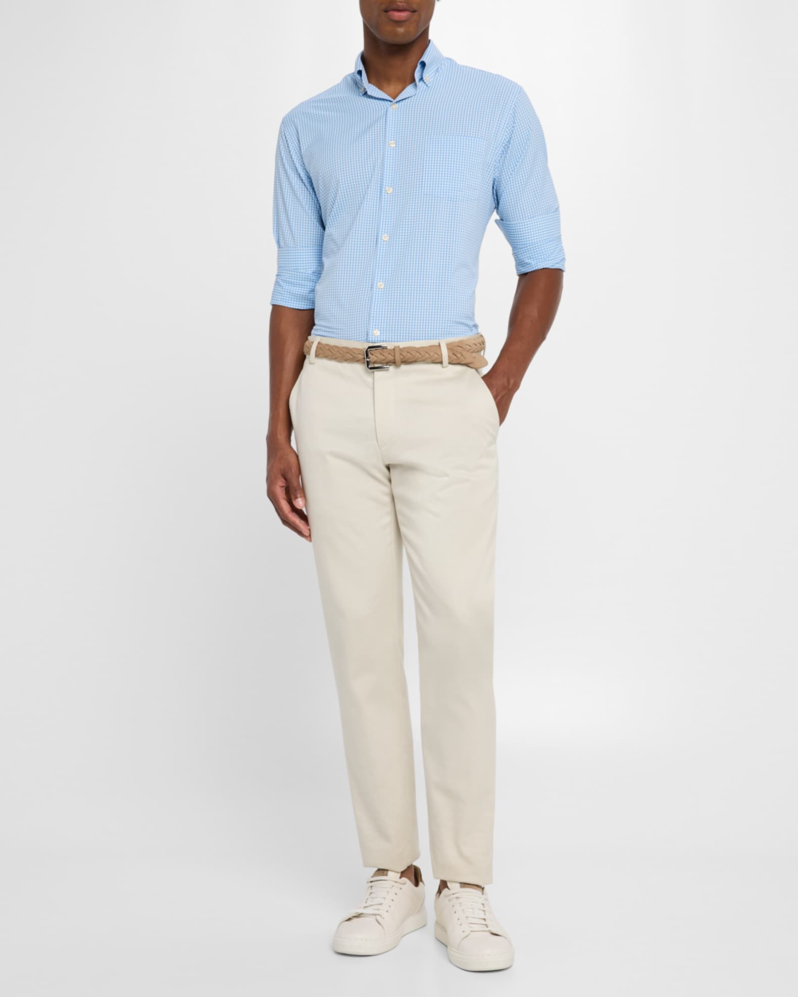 Men's Derwent Performance Twill Sport Shirt - Thumbnail 2