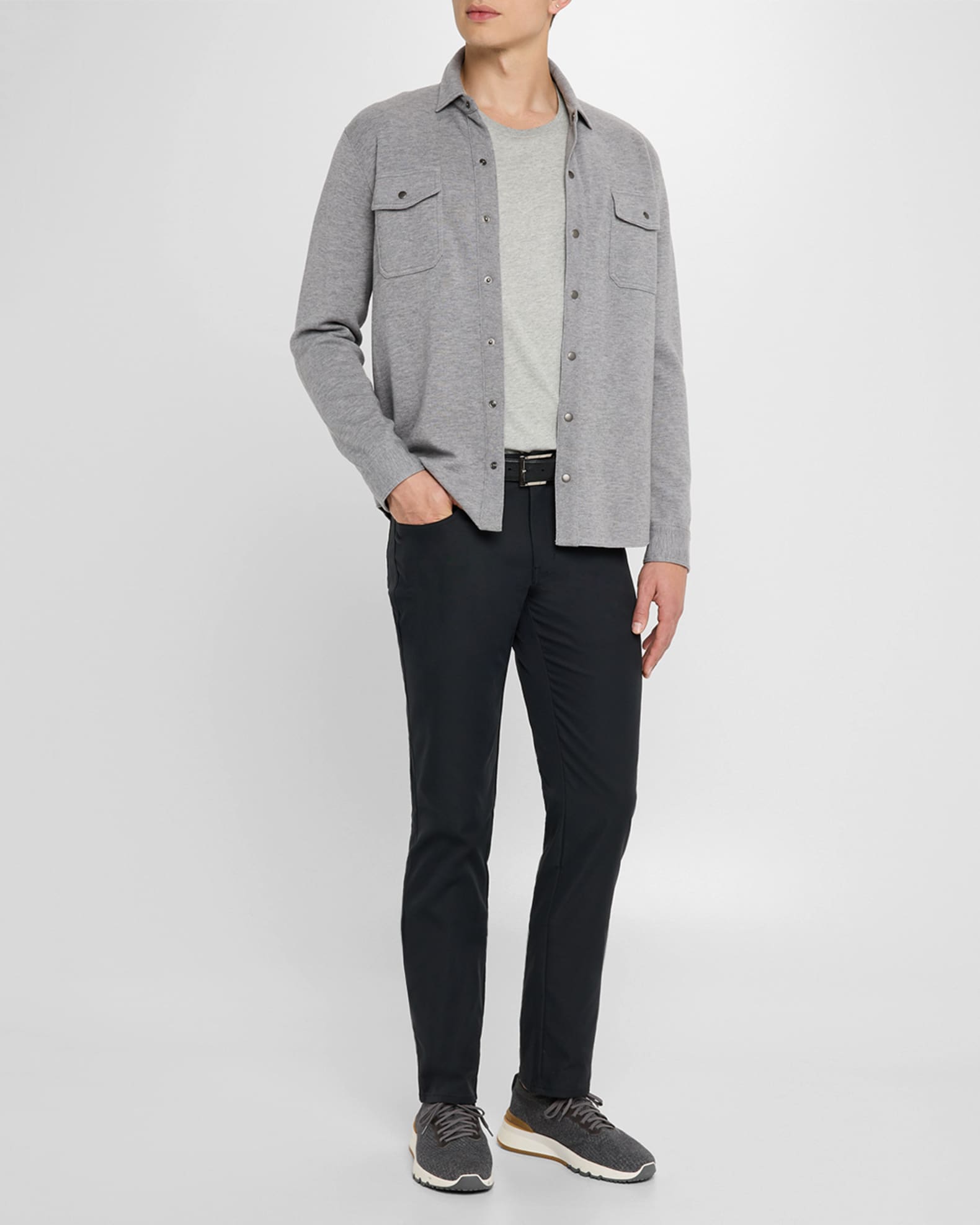 Men's Ennis Snap-Front Sweater - Thumbnail 2
