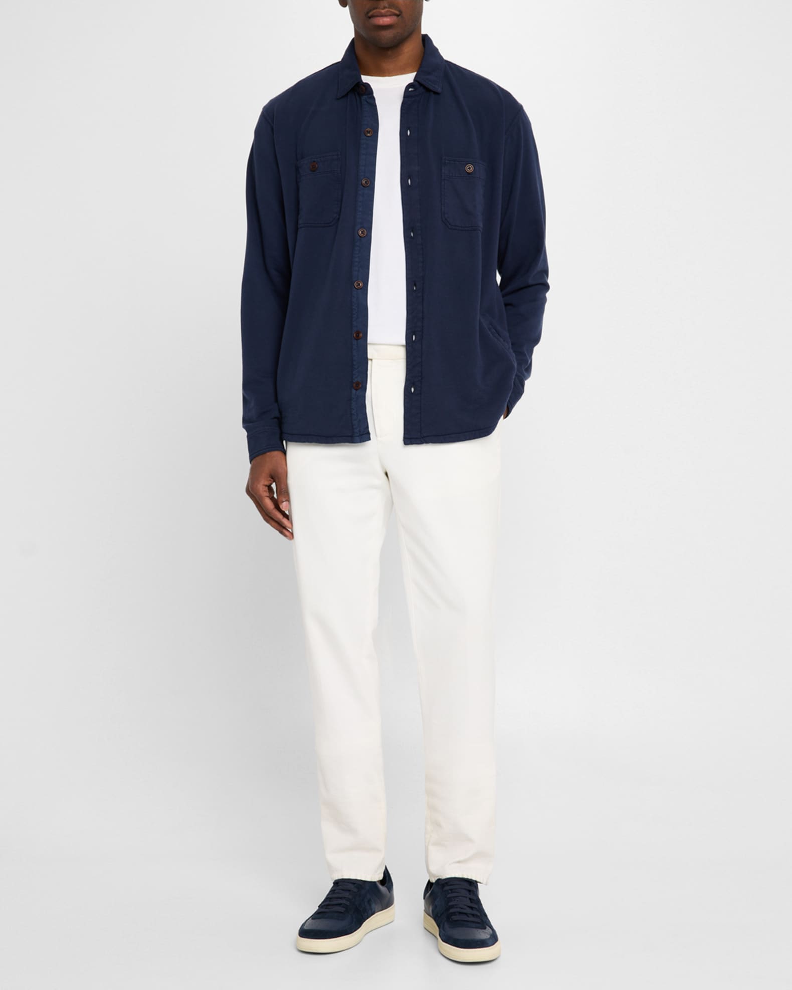 Men's Lava Wash Fleece Knit Shirt Jacket 1