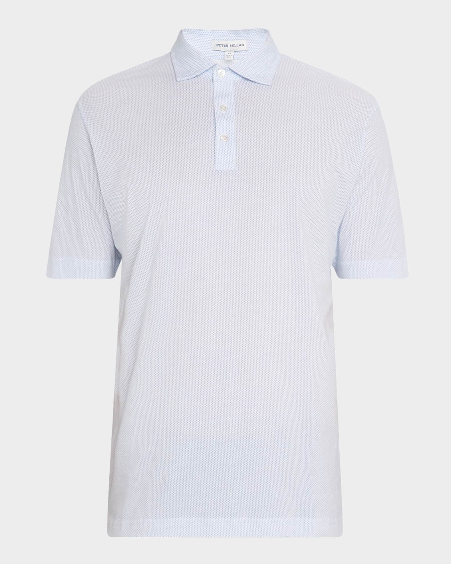 Men's Crown Comfort Polka Dot Polo Shirt
