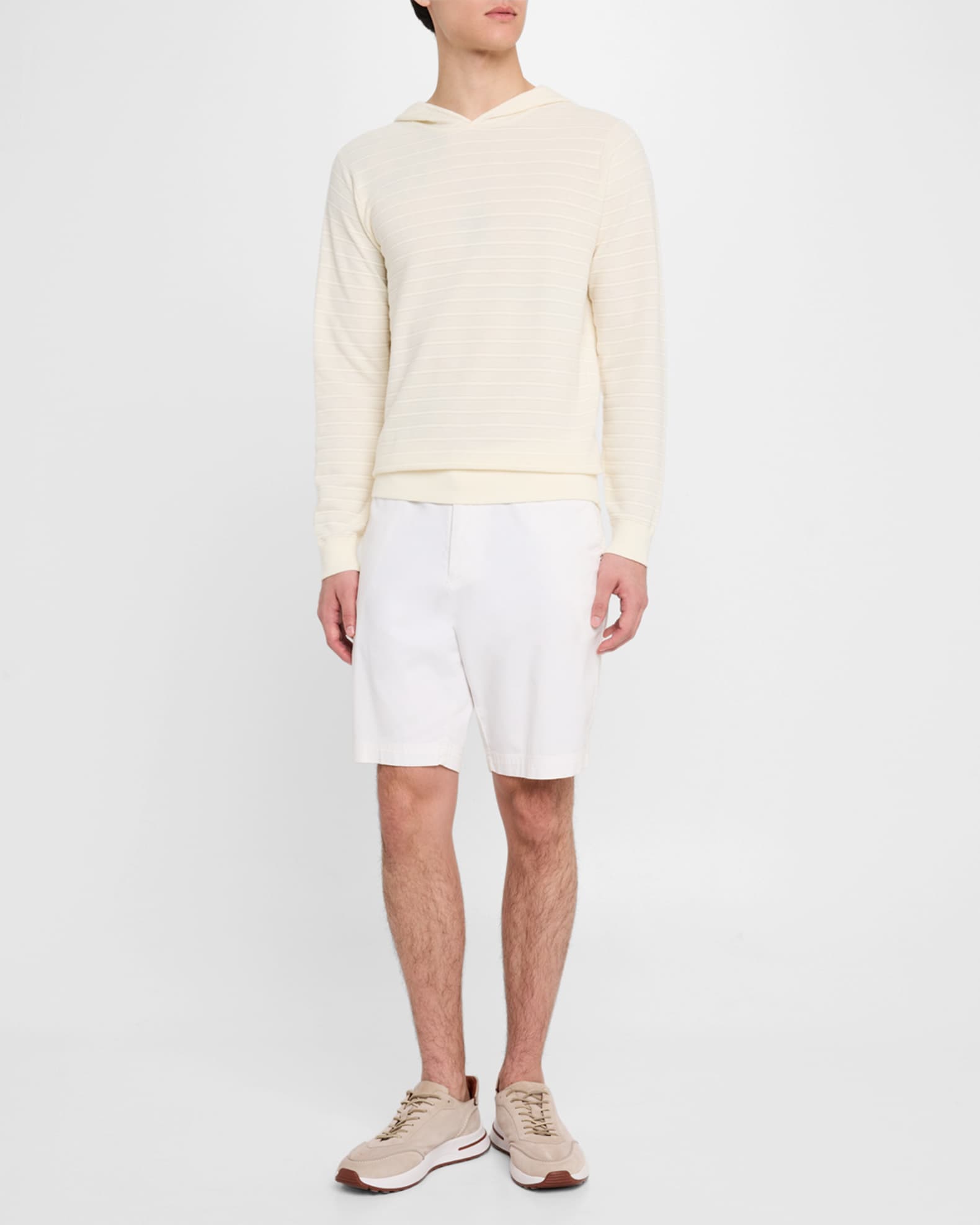 Men's Pacific Stripe Knit Hooded Sweater 1