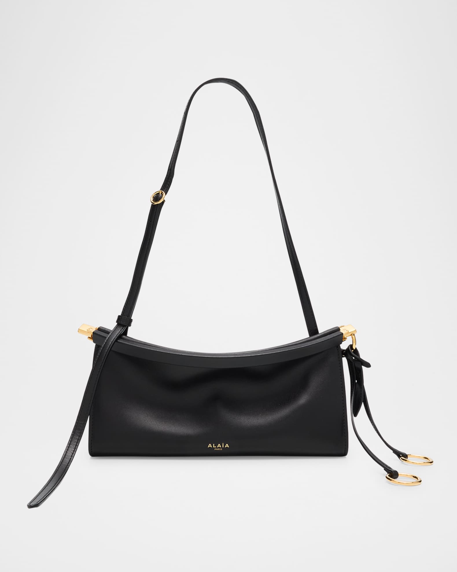 Le Click Small Shoulder Bag in Glossy Leather 0
