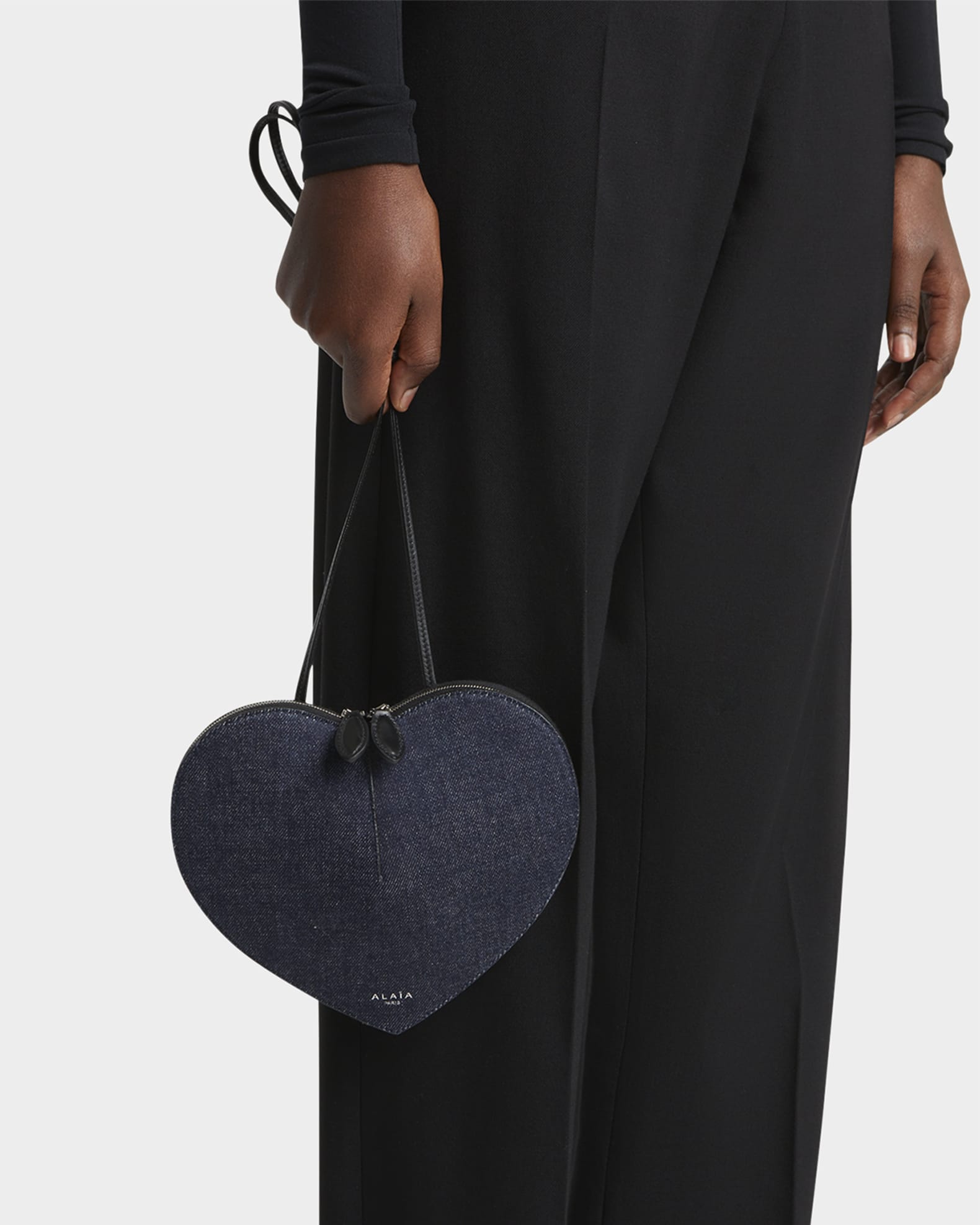 Le Coeur Crossbody Bag in Denim  1