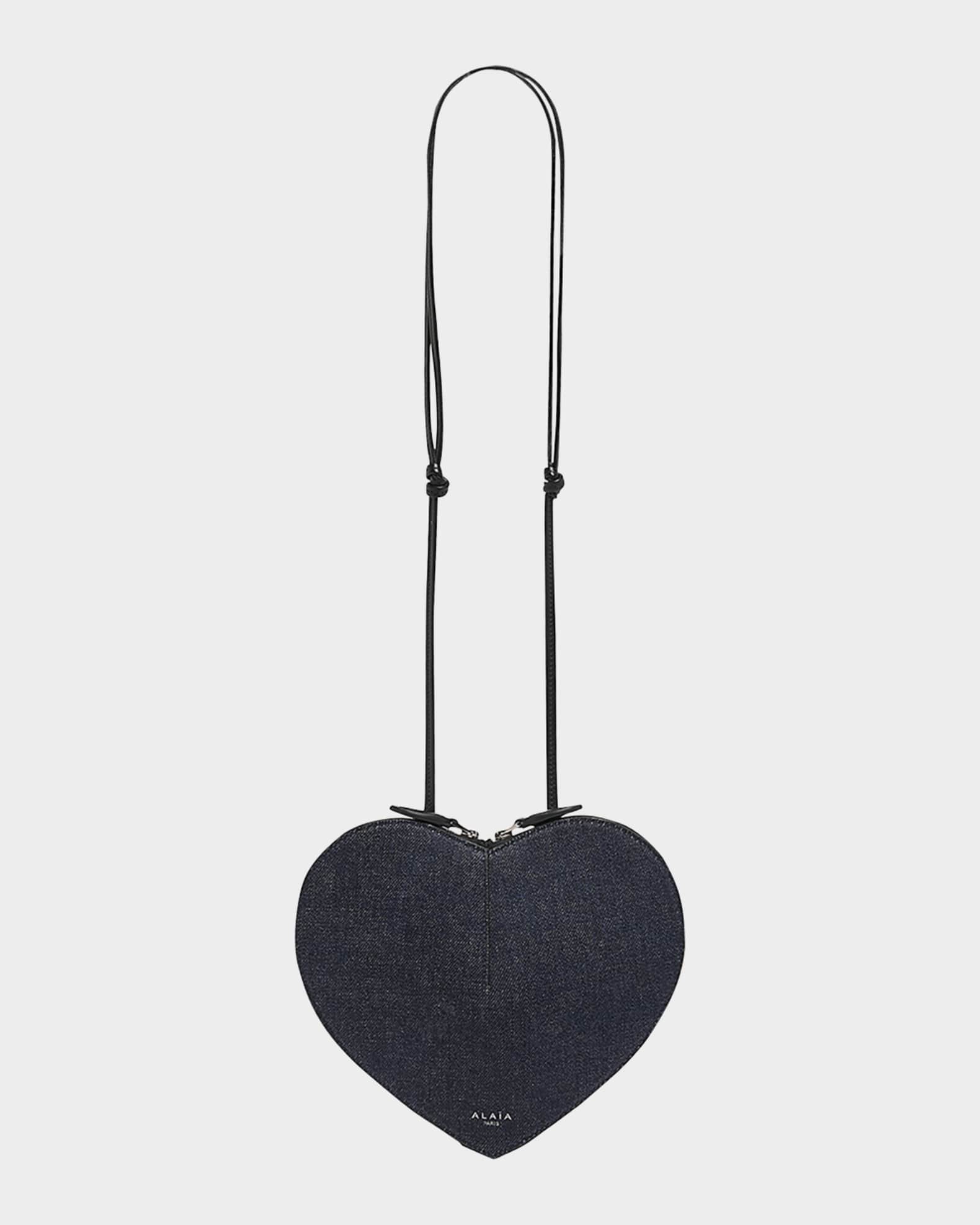 Le Coeur Crossbody Bag in Denim  0