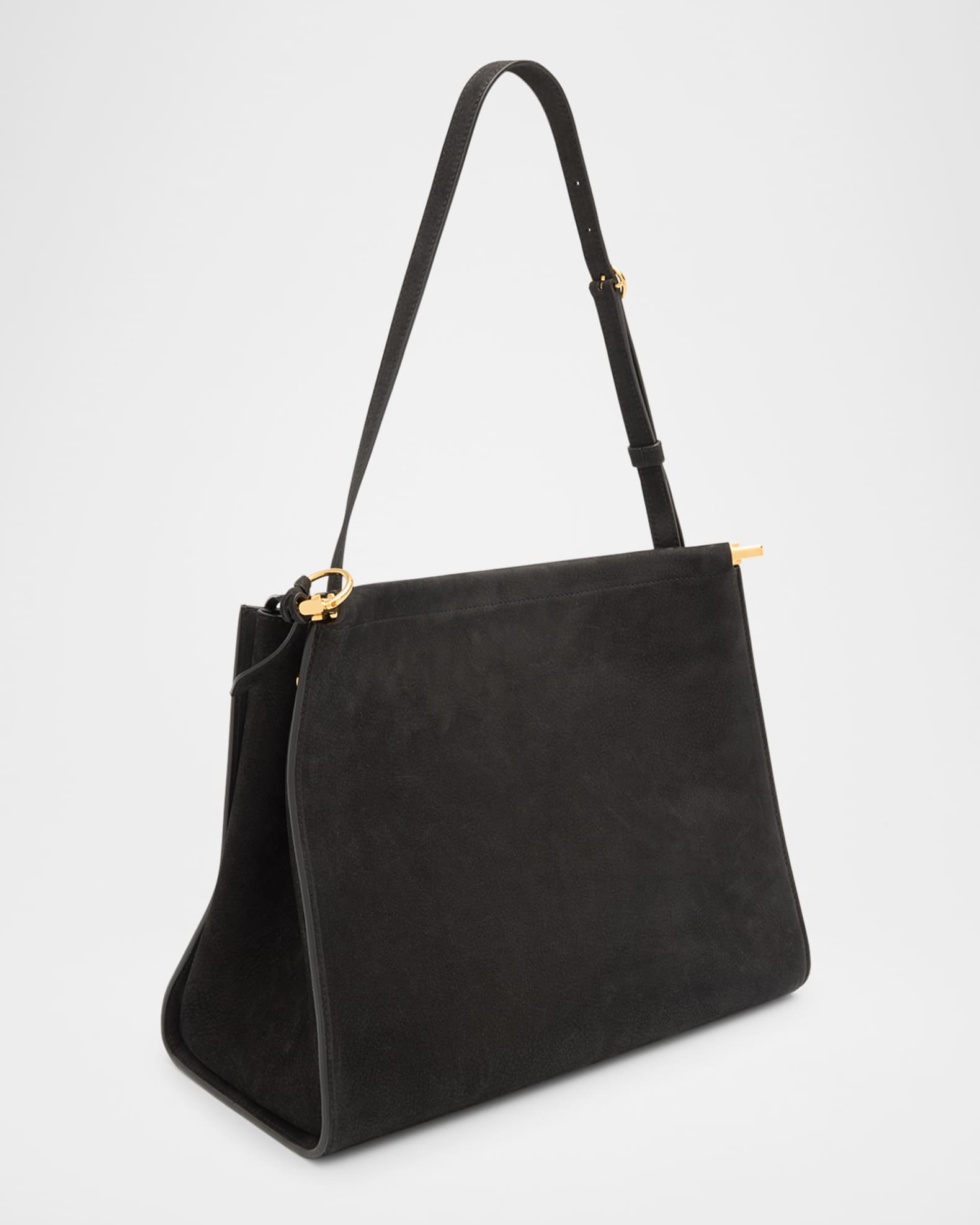 ALAIA Le Click Medium Square Tote Bag in Nubuck Leather