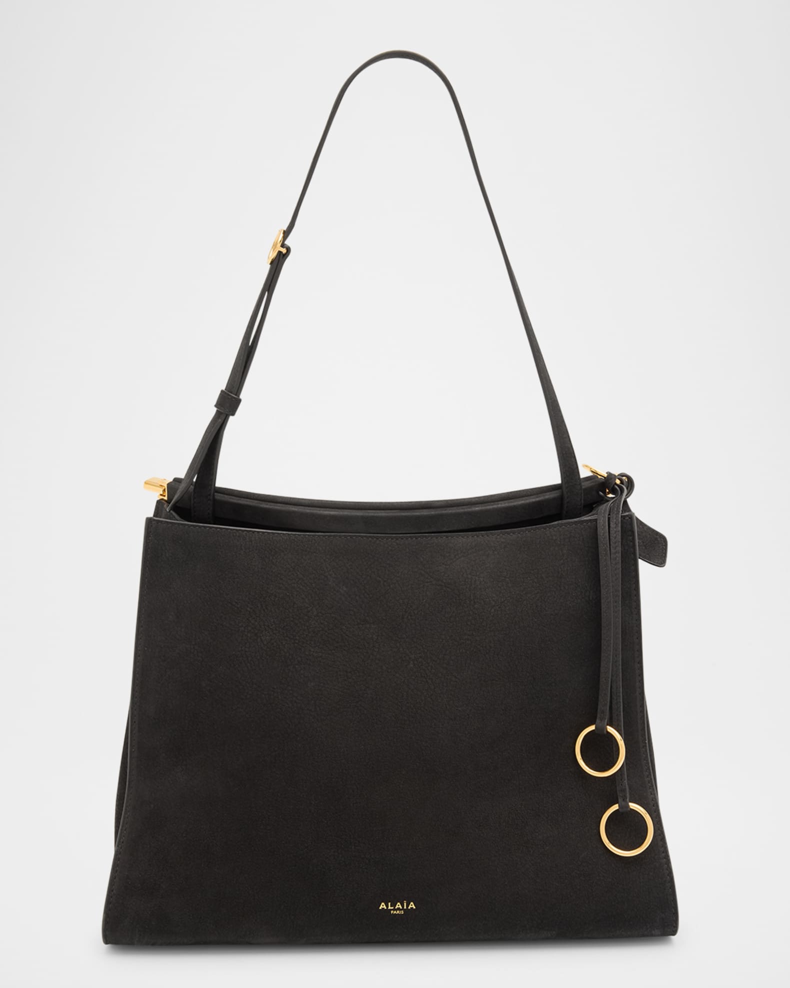 Le Click Medium Square Tote Bag in Nubuck Leather 0