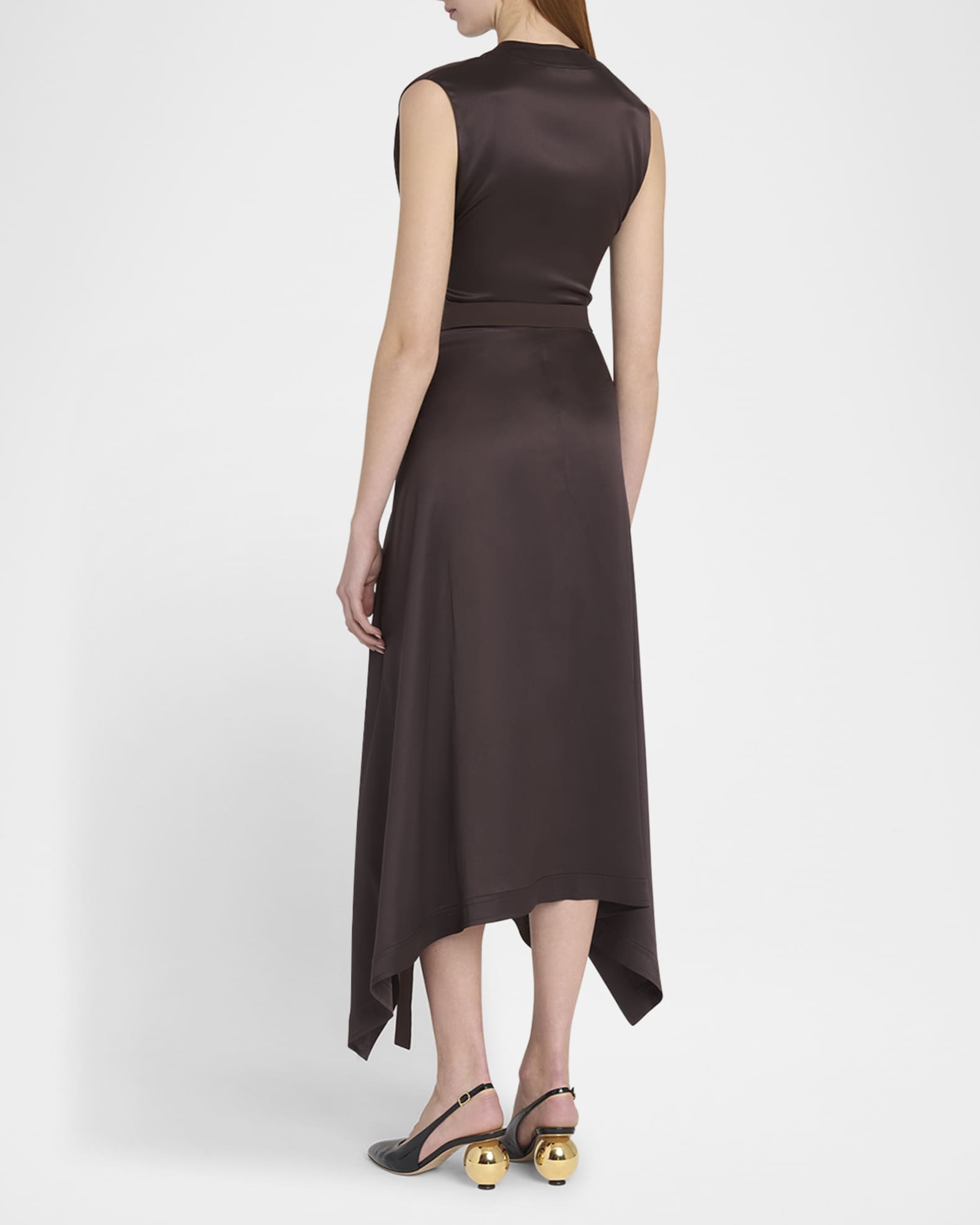 green emerald velvet dress Black Maxi Handkerchief Dress main image 0