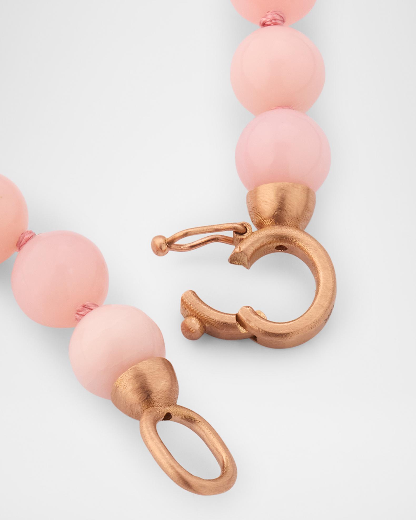 Irene Neuwirth Pink Opal Beaded Necklace with 18K Rose Gold Clasp