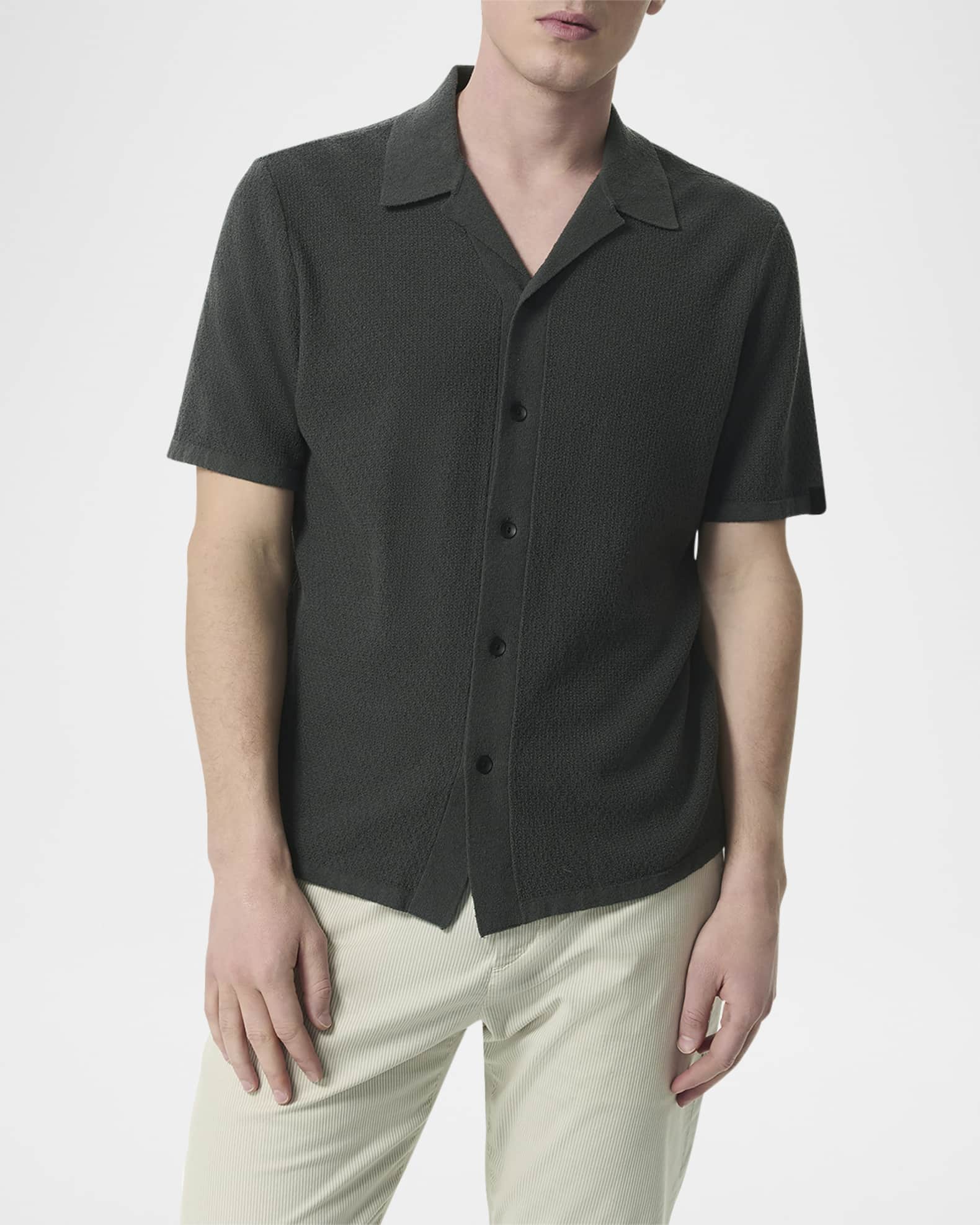 【１着でも送料無料】 Rag & Bone Men's Zigzag Zuma Toweling Camp Shirt | Neiman Marcus トップス