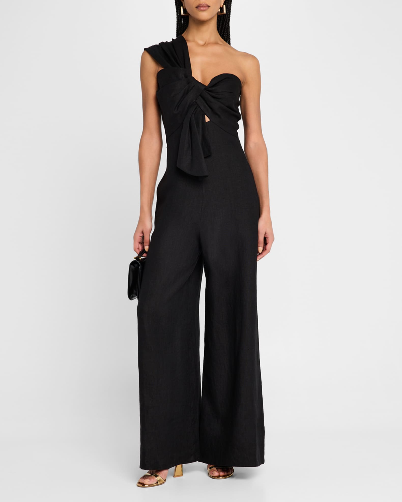 JBQ Eden Linen Jumpsuit | Neiman Marcus