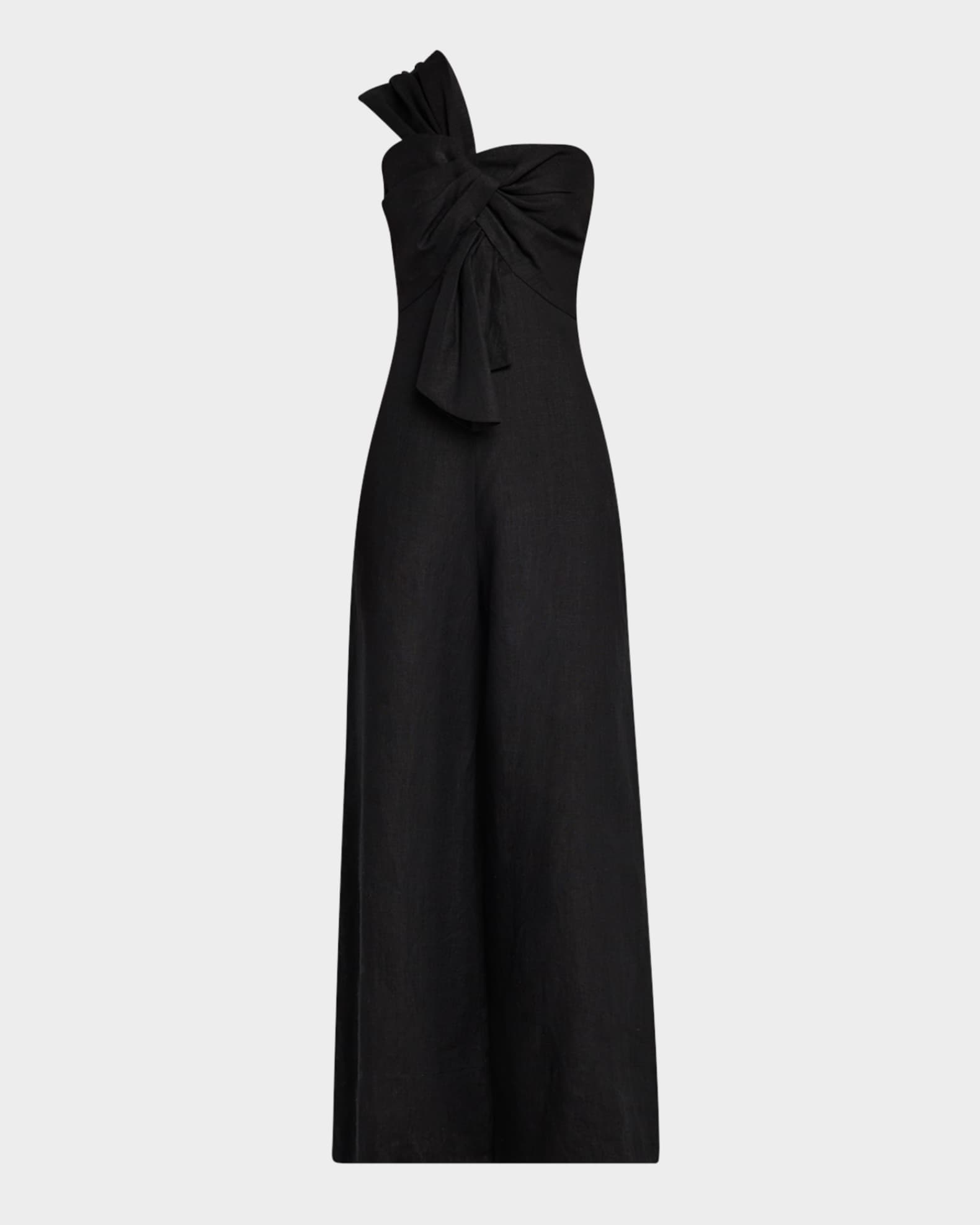 sacra 124204061 LINEN ALL-IN-ONE
オールインワン Tie Front Linen Blend Jumpsuit