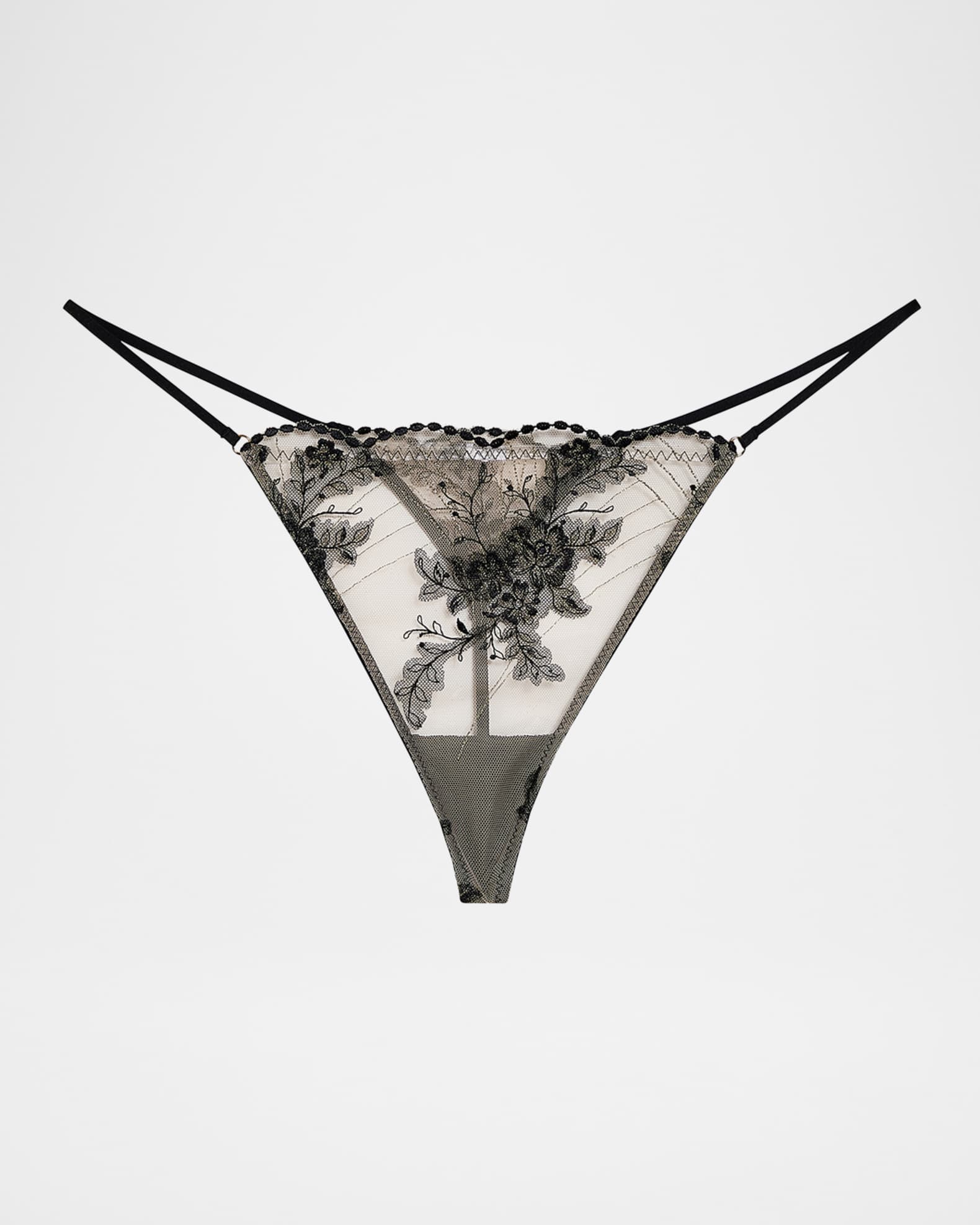 Midnight Soiree Embroidered Low-Rise Tonga 0